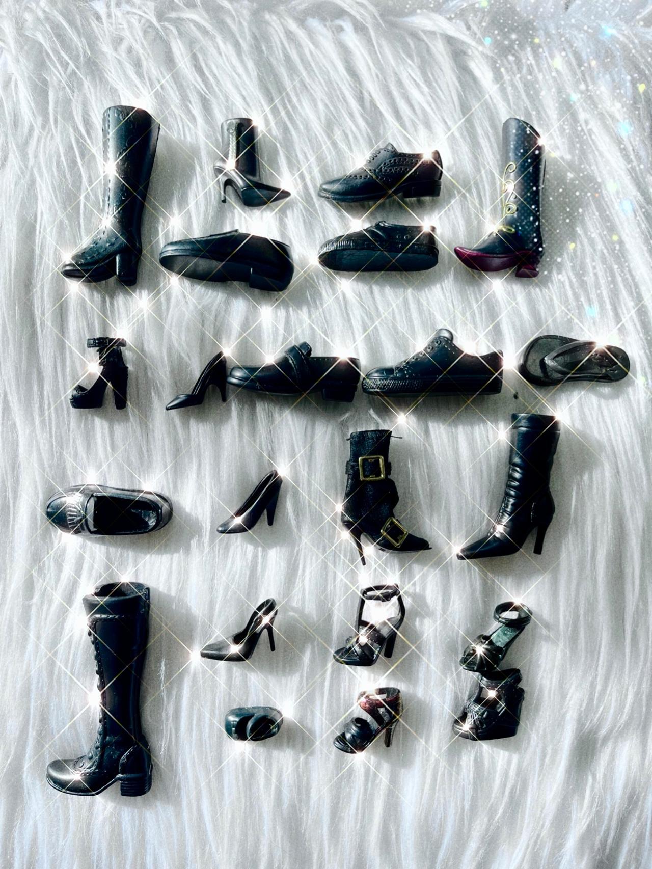 $1 Black Doll Shoe Singles of Various Brands MESSAGE FOR INDIVIDUALS READ