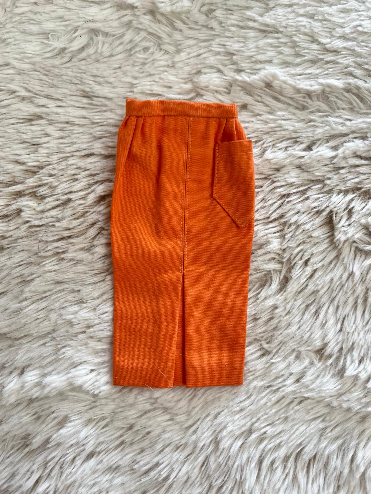 1960’s Barbie Vintage Orange Pencil Skirt USED READ — image 12