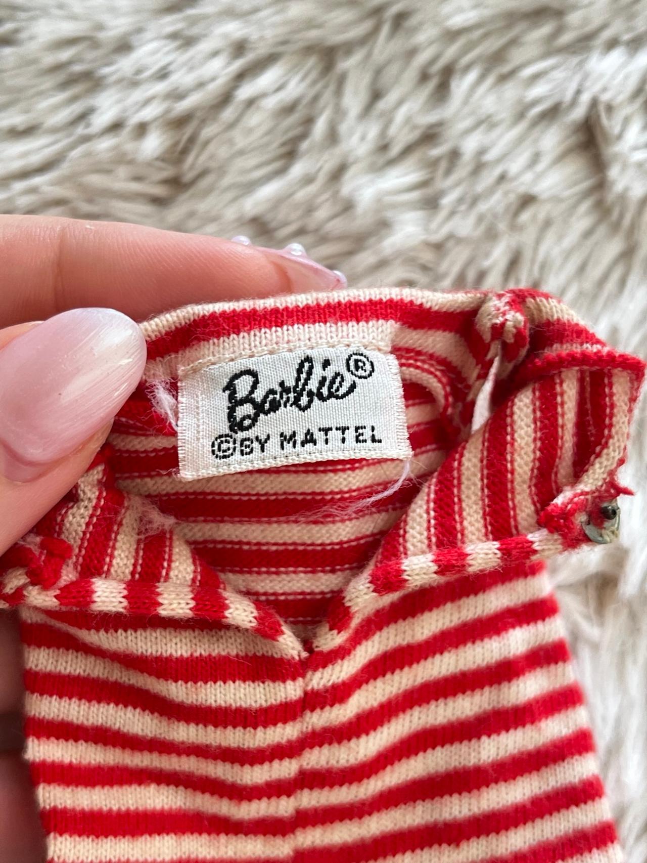 1960’s Barbie Vintage Red Striped Shirt USED READ — image 2