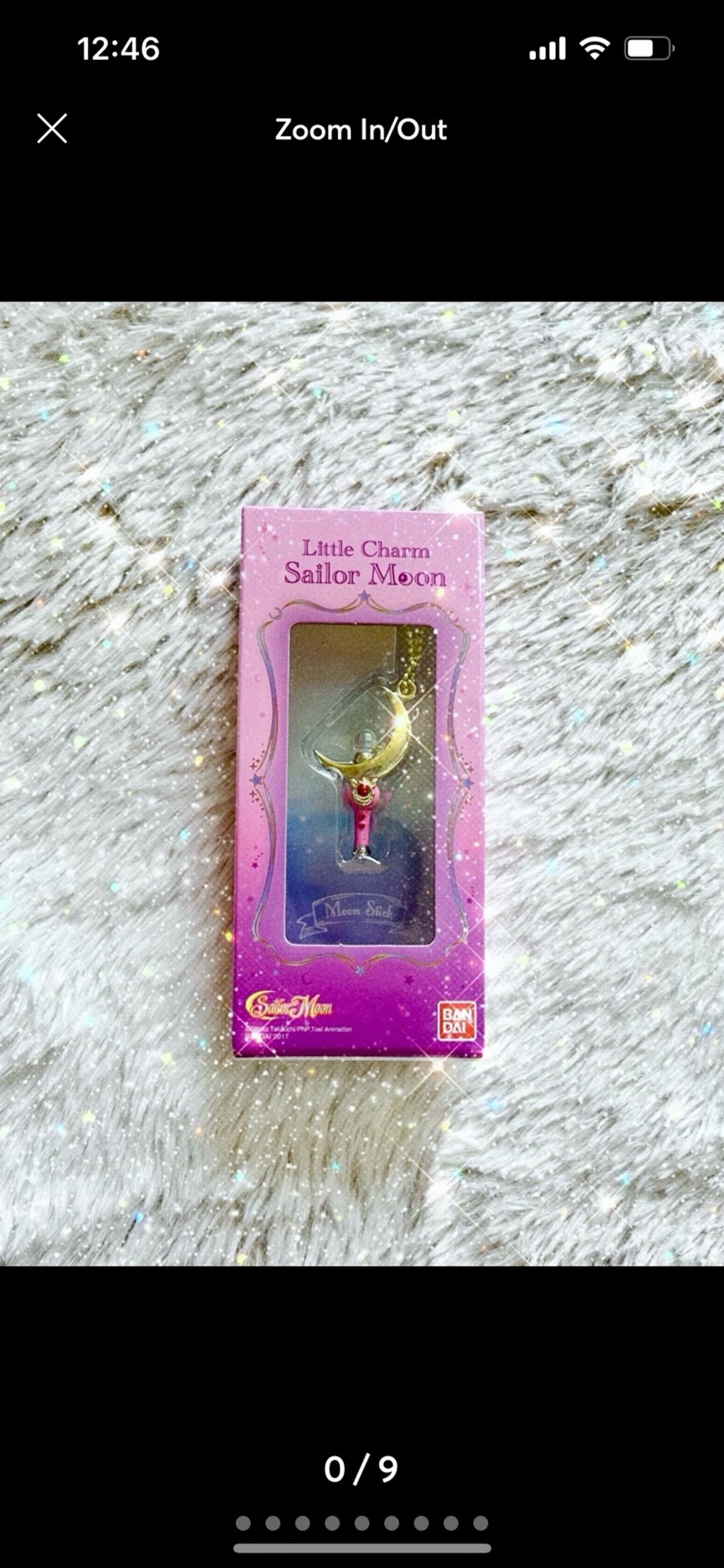 Bandai Little Charm Sailor Moon Moon Stick Charm NIB READ
