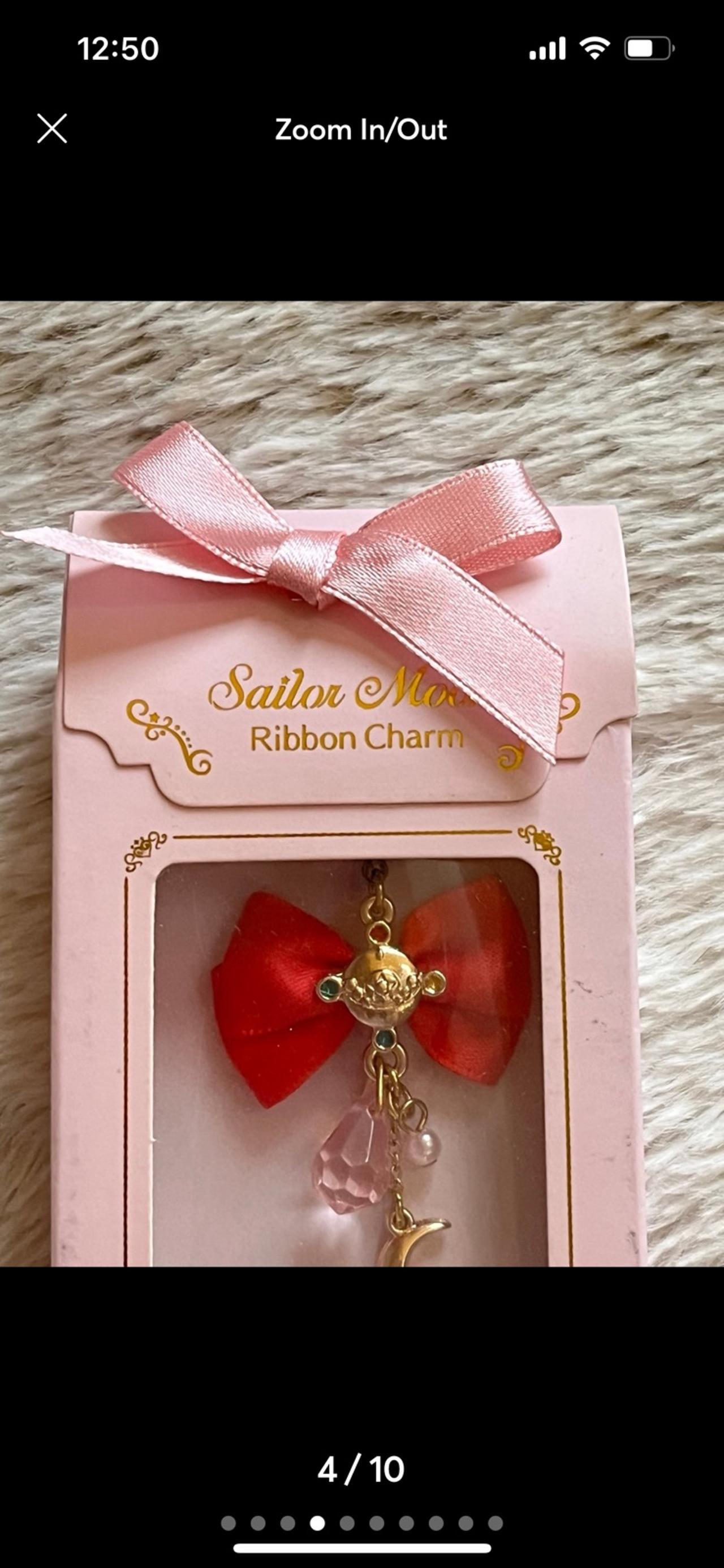 Bandai Ribbon Charm Sailor Moon Moon Stick Charm NIB READ — image 4