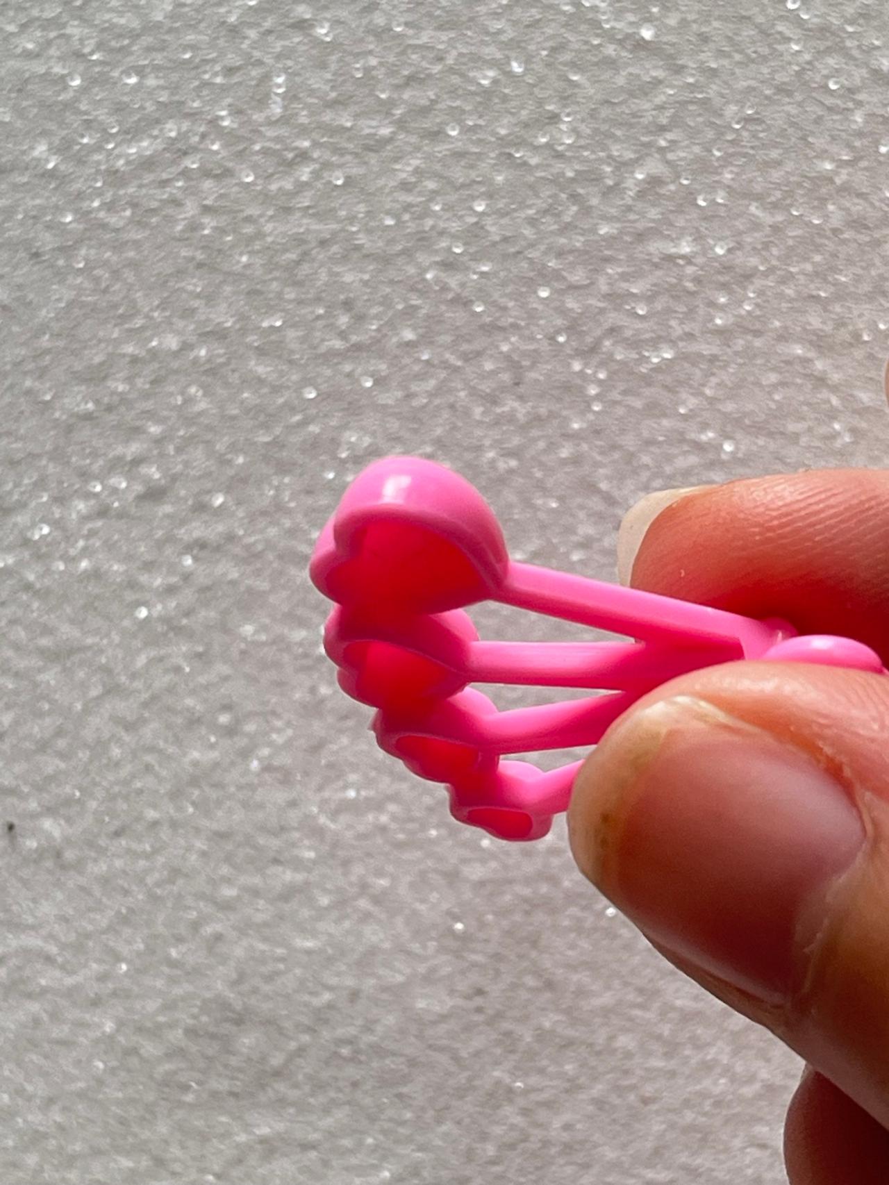 Barbie Puppy Bakery Pink Heart Shaped Measuring Spoons Doll Accessory READ — image 5