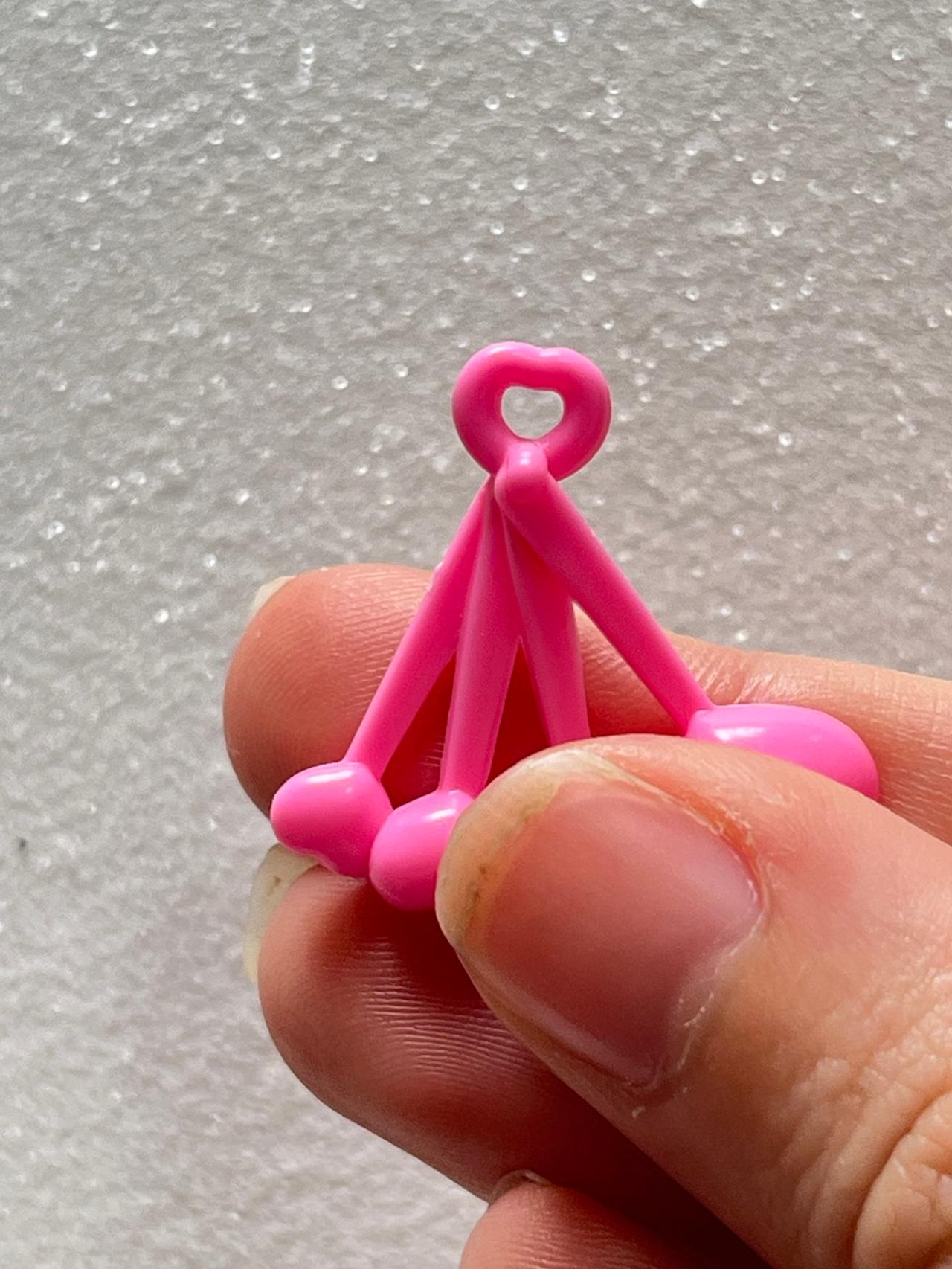Barbie Puppy Bakery Pink Heart Shaped Measuring Spoons Doll Accessory READ — image 8