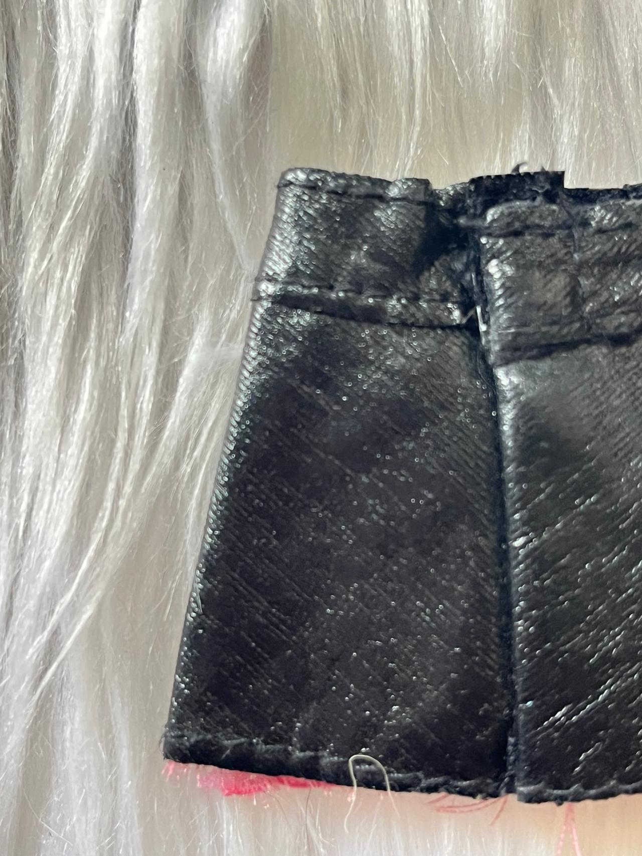 Barbie Vintage Black & Pink Mini Skirt DAMAGED READ — image 4