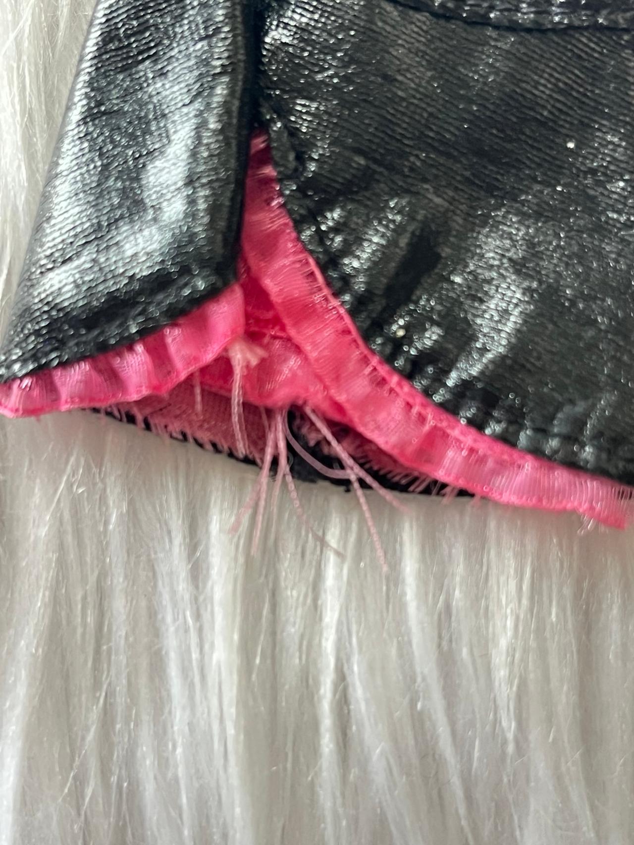 Barbie Vintage Black & Pink Mini Skirt DAMAGED READ — image 7