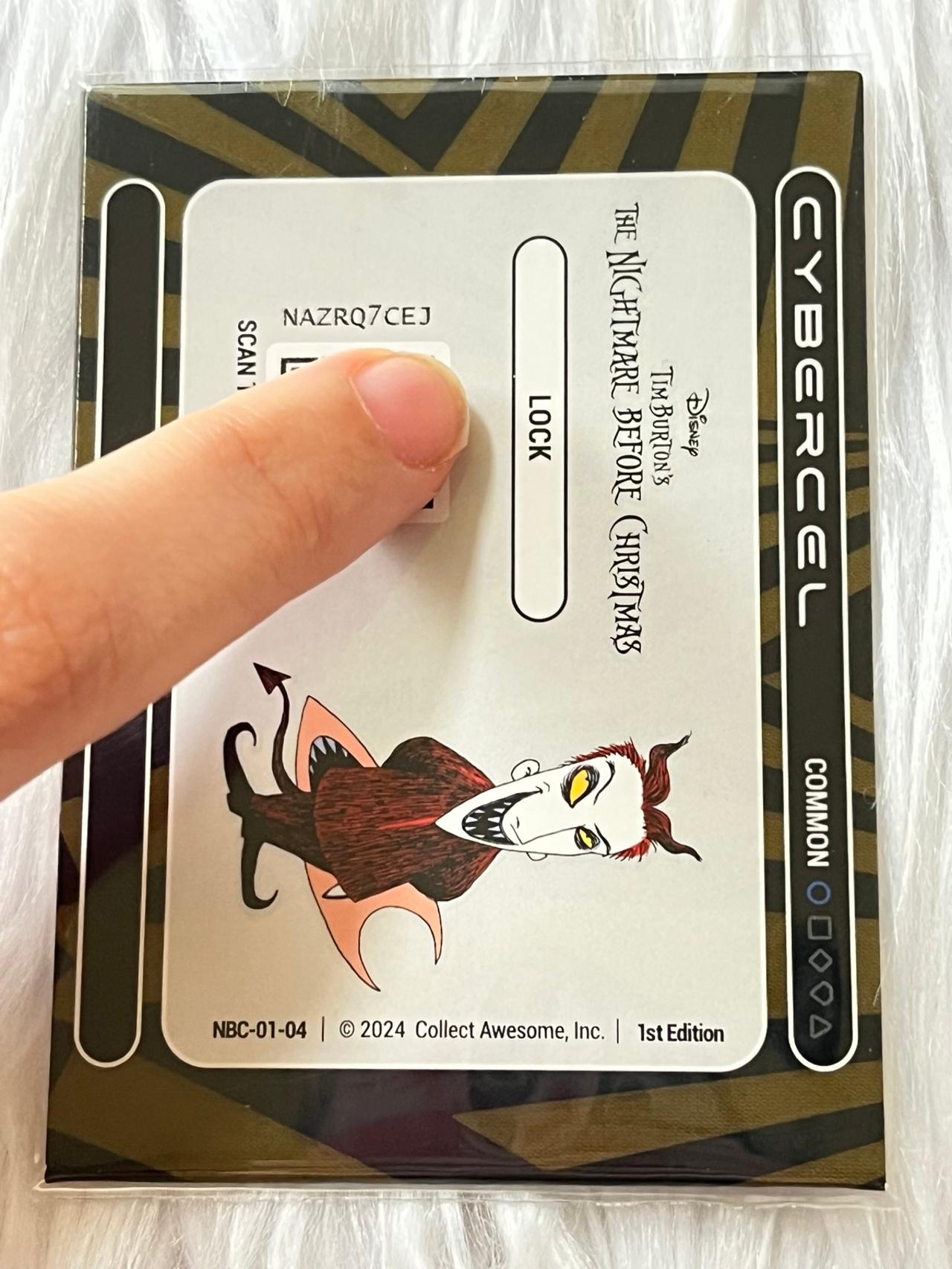 Cybercel A Nightmare Before Lock Collectible Card  NBC-01-04 READ — image 6