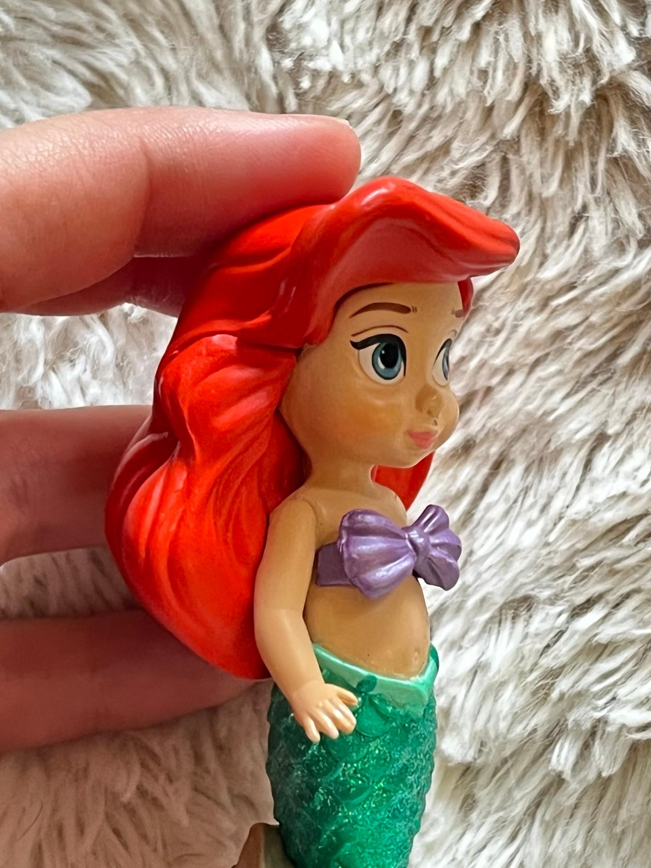 Disney Animators Collection 3” Figure Ariel Glittery Version USED READ — image 4