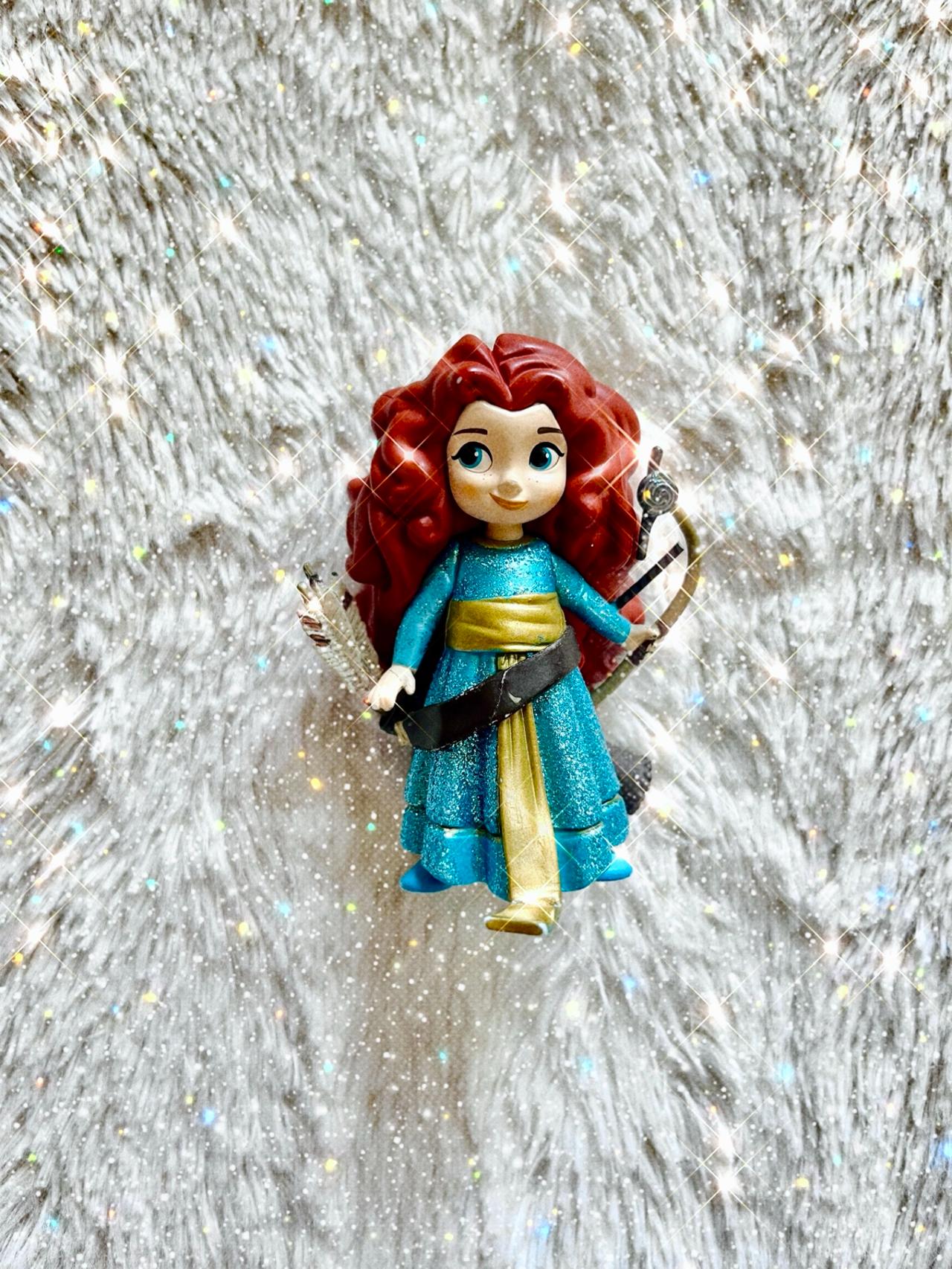 Disney Animators Collection 3” Figure Merida Glittery Version USED READ