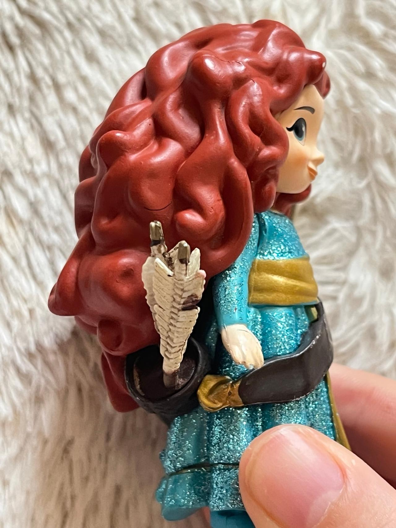 Disney Animators Collection 3” Figure Merida Glittery Version USED READ — image 3