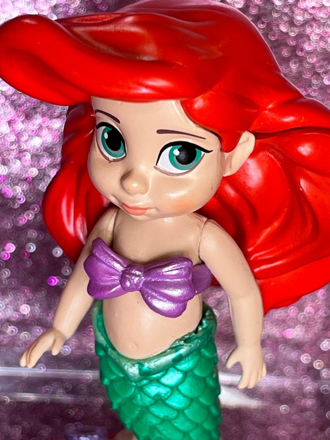 Disney Animators Collection 3” Figure The Little Mermaid Ariel USED READ — image 2