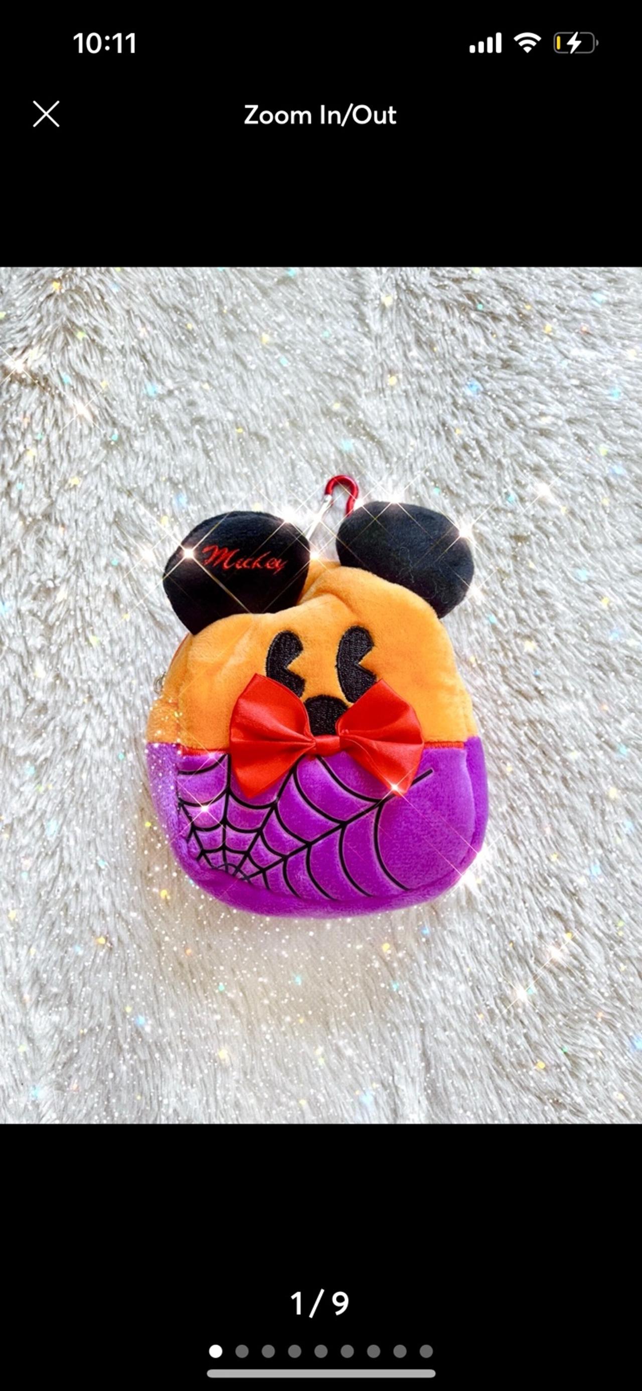 Disney JP Halloween Mickey Mouse Mini Plush Backpack LNWOT READ