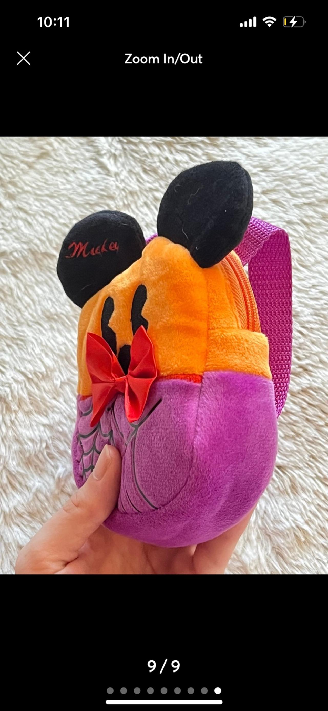 Disney JP Halloween Mickey Mouse Mini Plush Backpack LNWOT READ — image 7