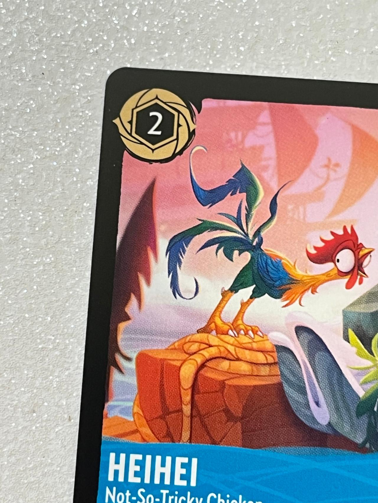 Disney Lorcana Azurite Sea Hei Hei “Not So Tricky Chicken” 142/204 NF READ — image 3