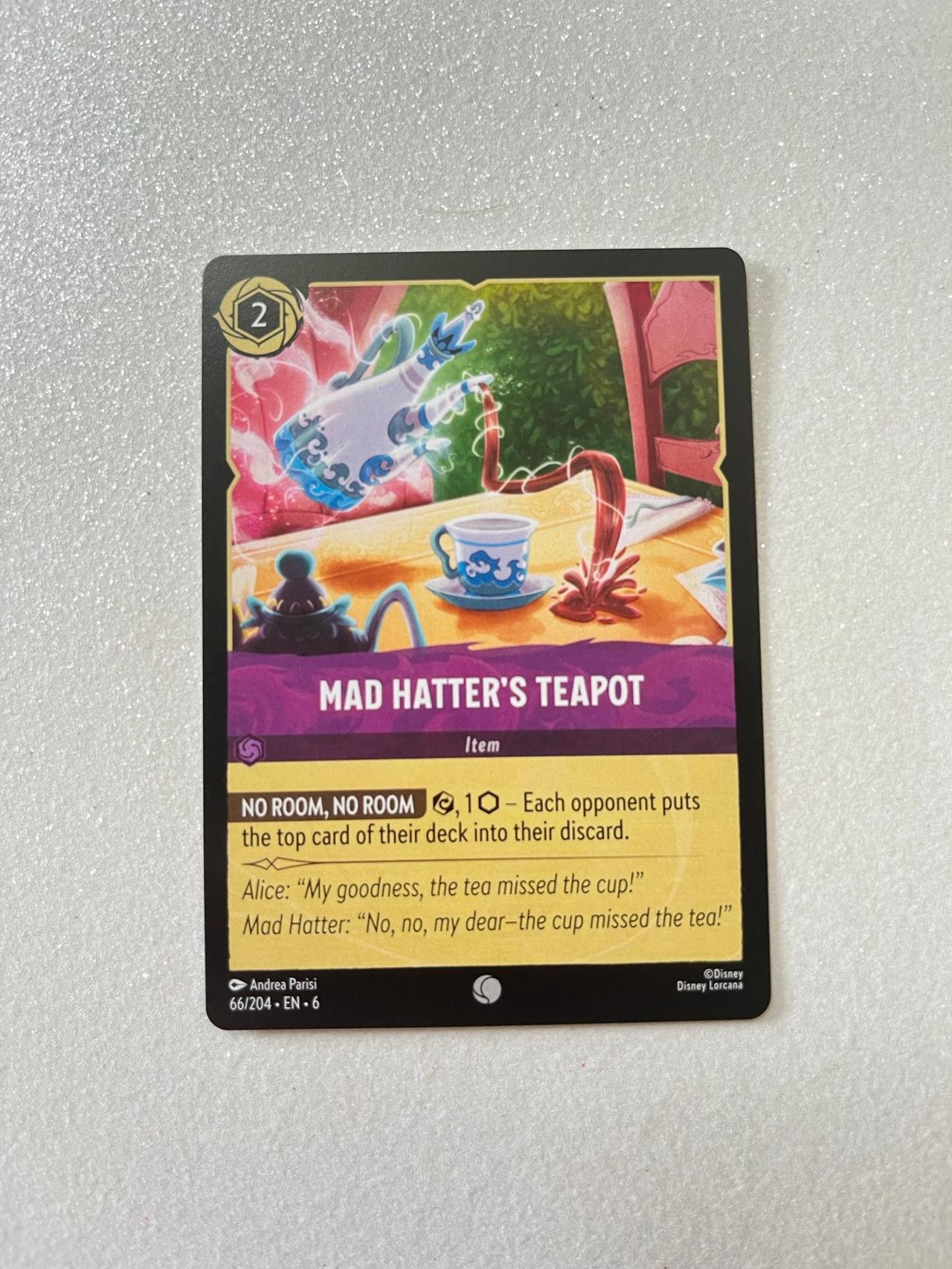 Disney Lorcana Azurite Sea “Mad Hatter’s Teapot” 66/204 NF READ — image 8