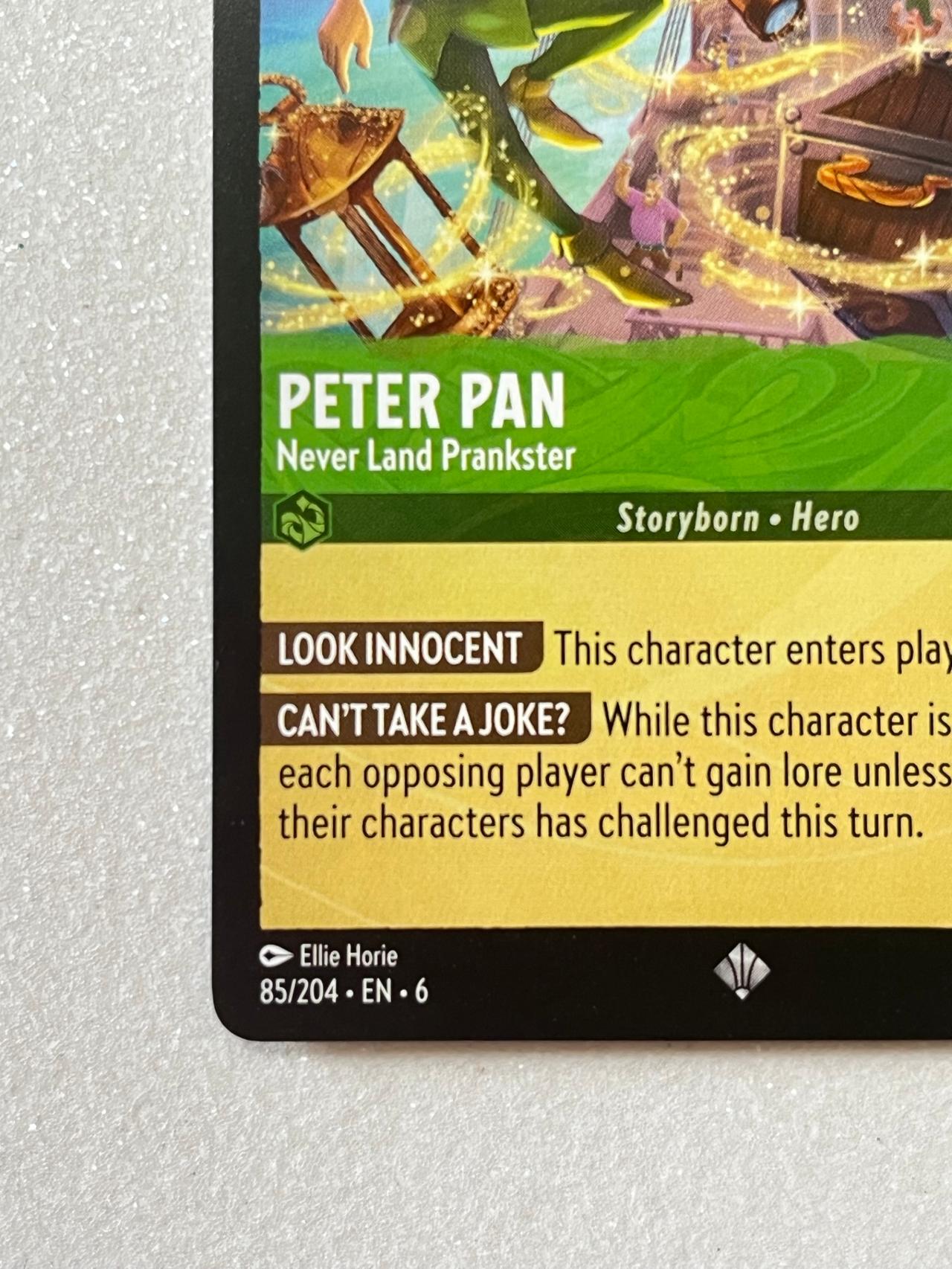 Disney Lorcana Azurite Sea Peter Pan “Never Land Prankster” NF 85/204 READ — image 2