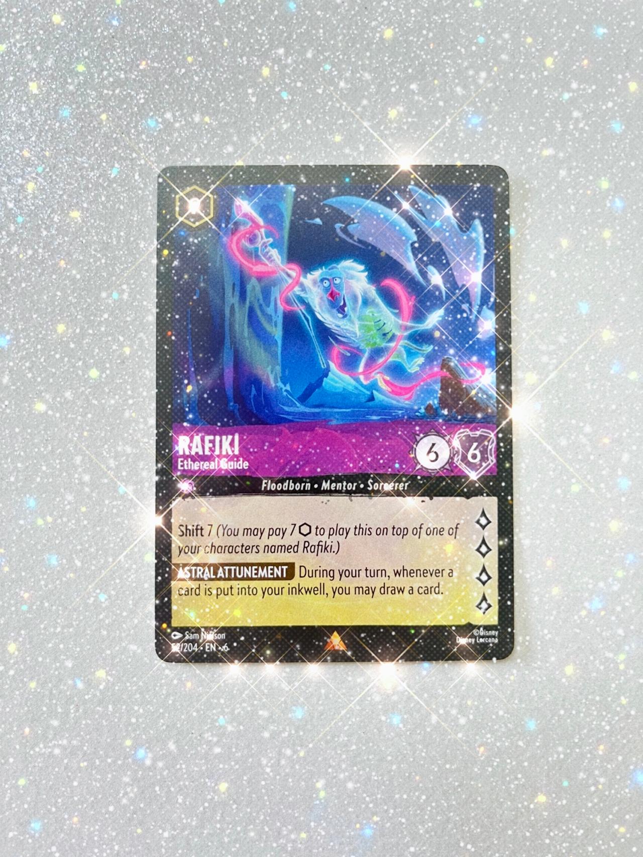 Disney Lorcana Azurite Sea Rafiki “Ethereal Guide” 52/204 NON FOIL READ