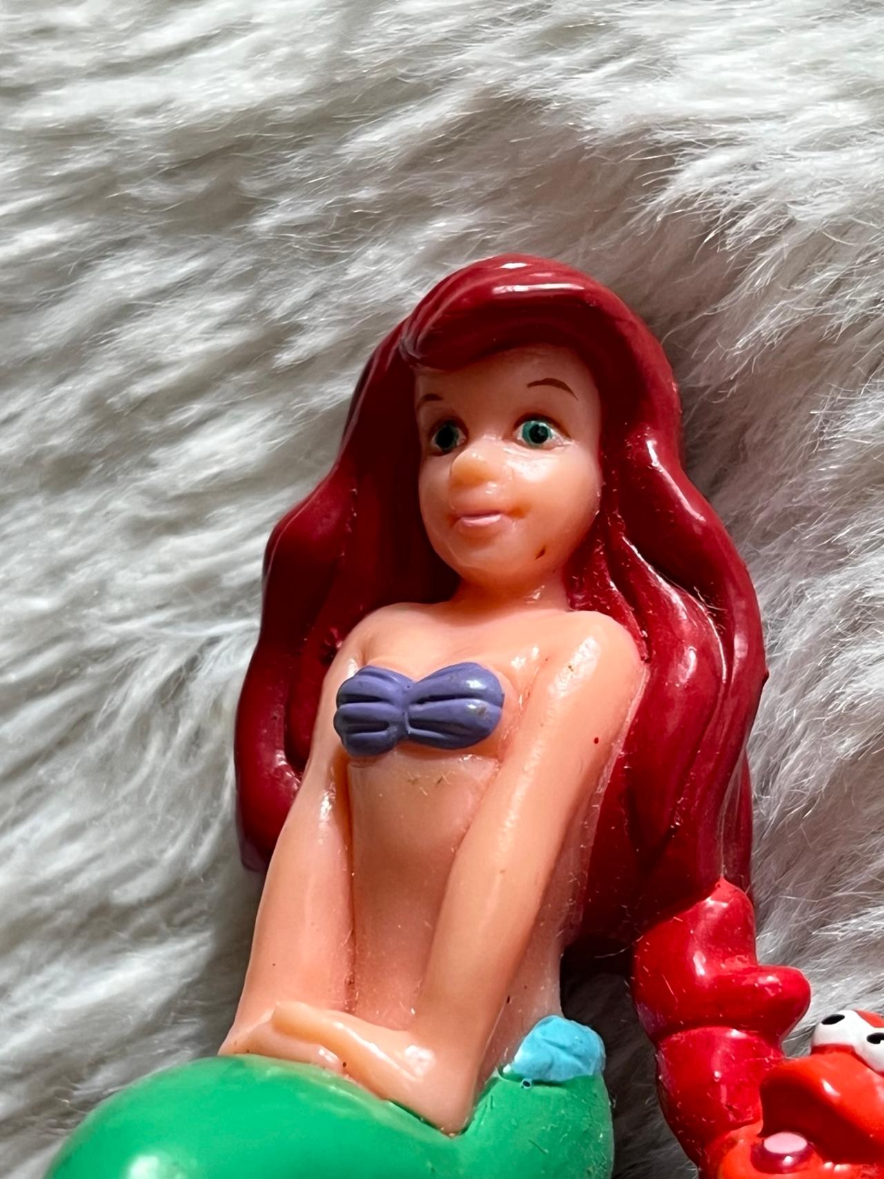 Disney Princess The Little Mermaid Ariel Small Plastic Figurine 1.5" x USED READ — image 3