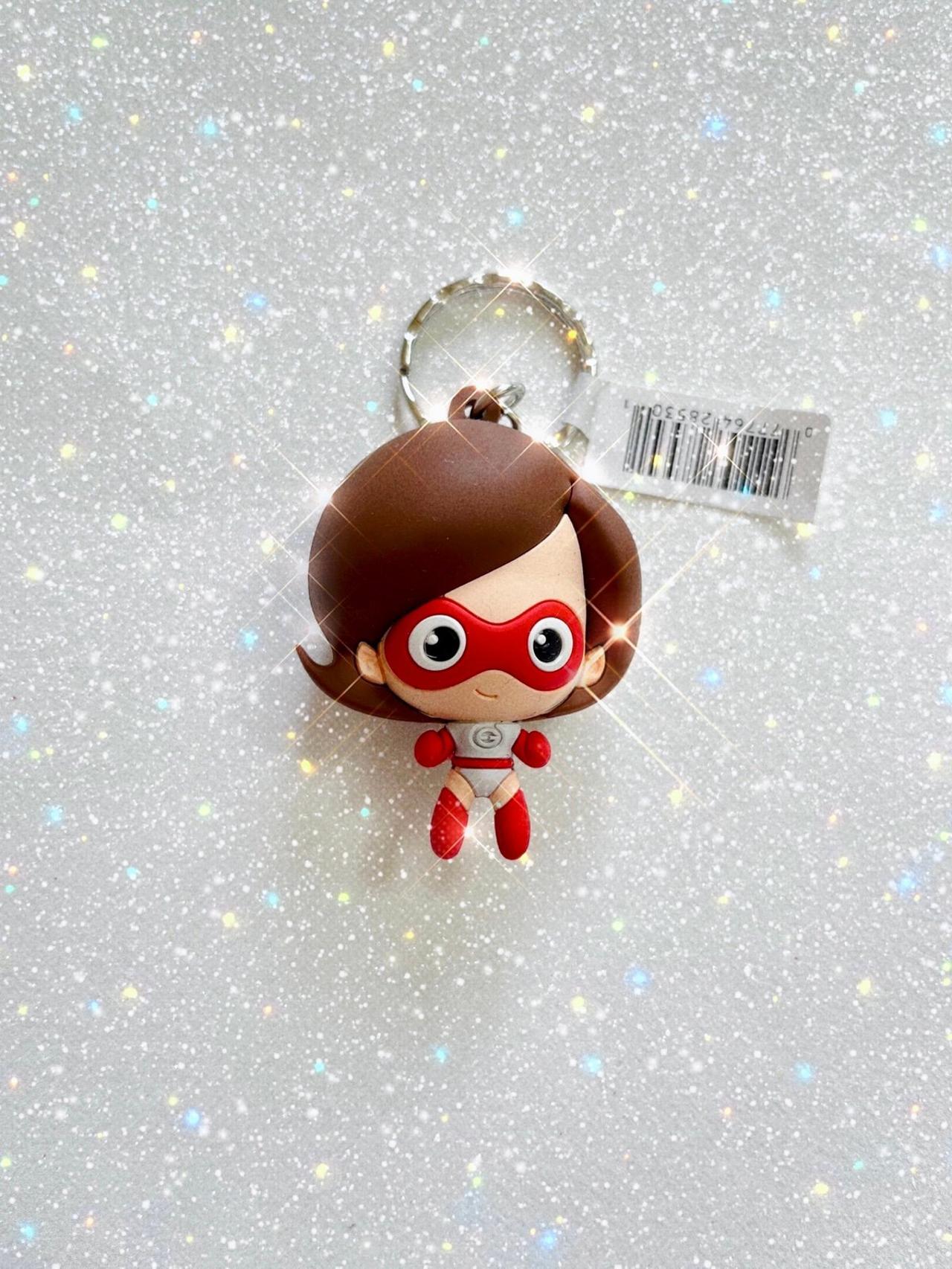 Disney Rubber Keychain Blind Bag Elastigirl Incredibles 3-4” READ