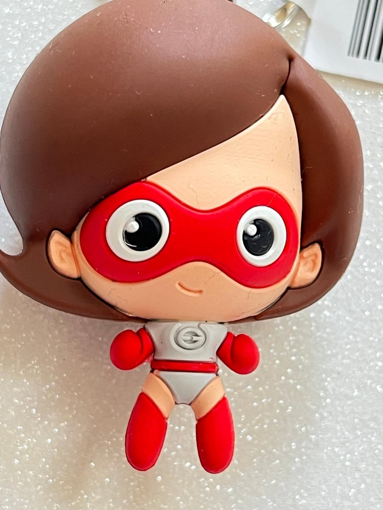 Disney Rubber Keychain Blind Bag Elastigirl Incredibles 3-4” READ — image 3