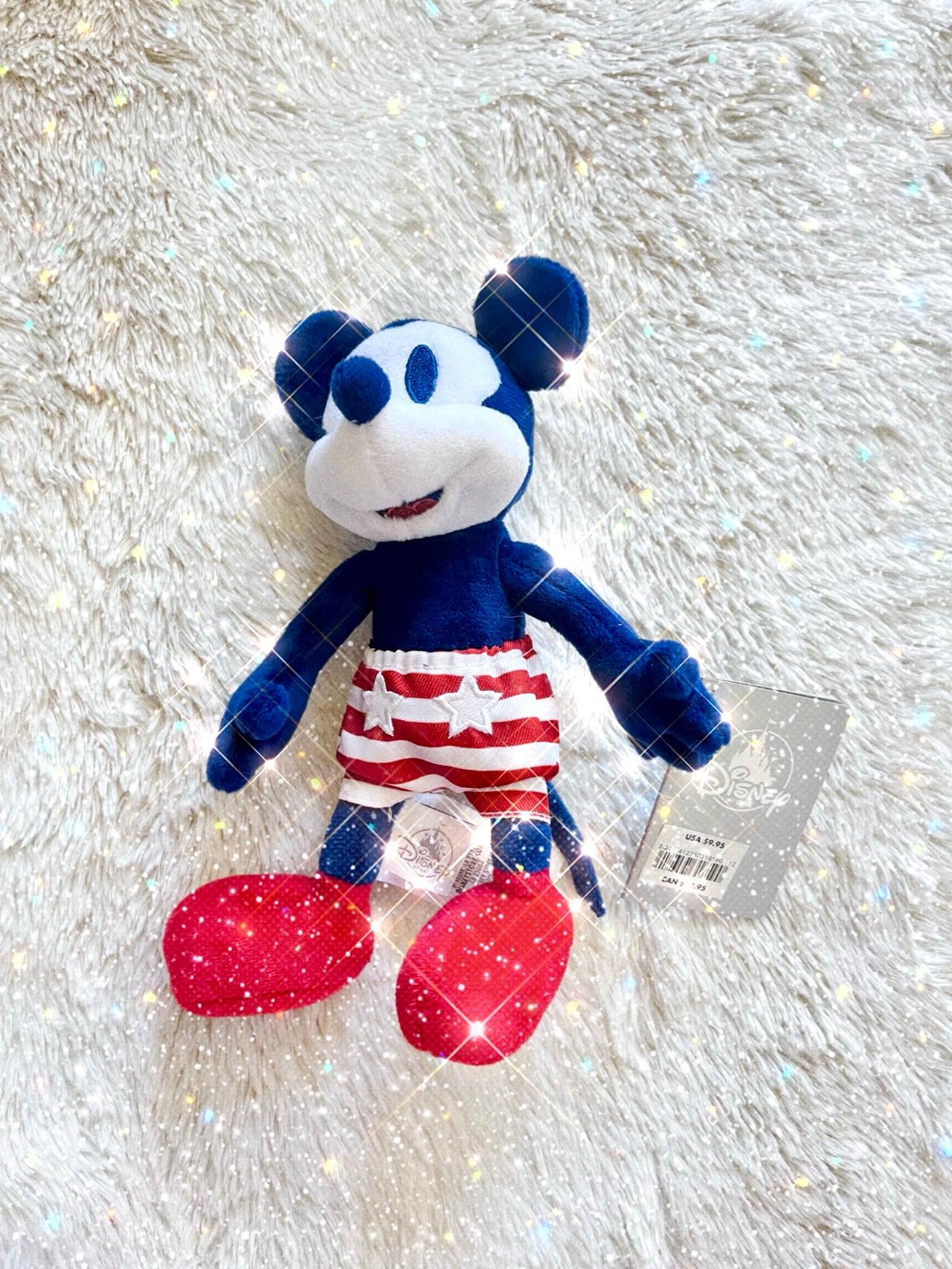 Disney Store Fourth 4th of July Mickey Mouse 5-6” Plush Doll LNWT READ