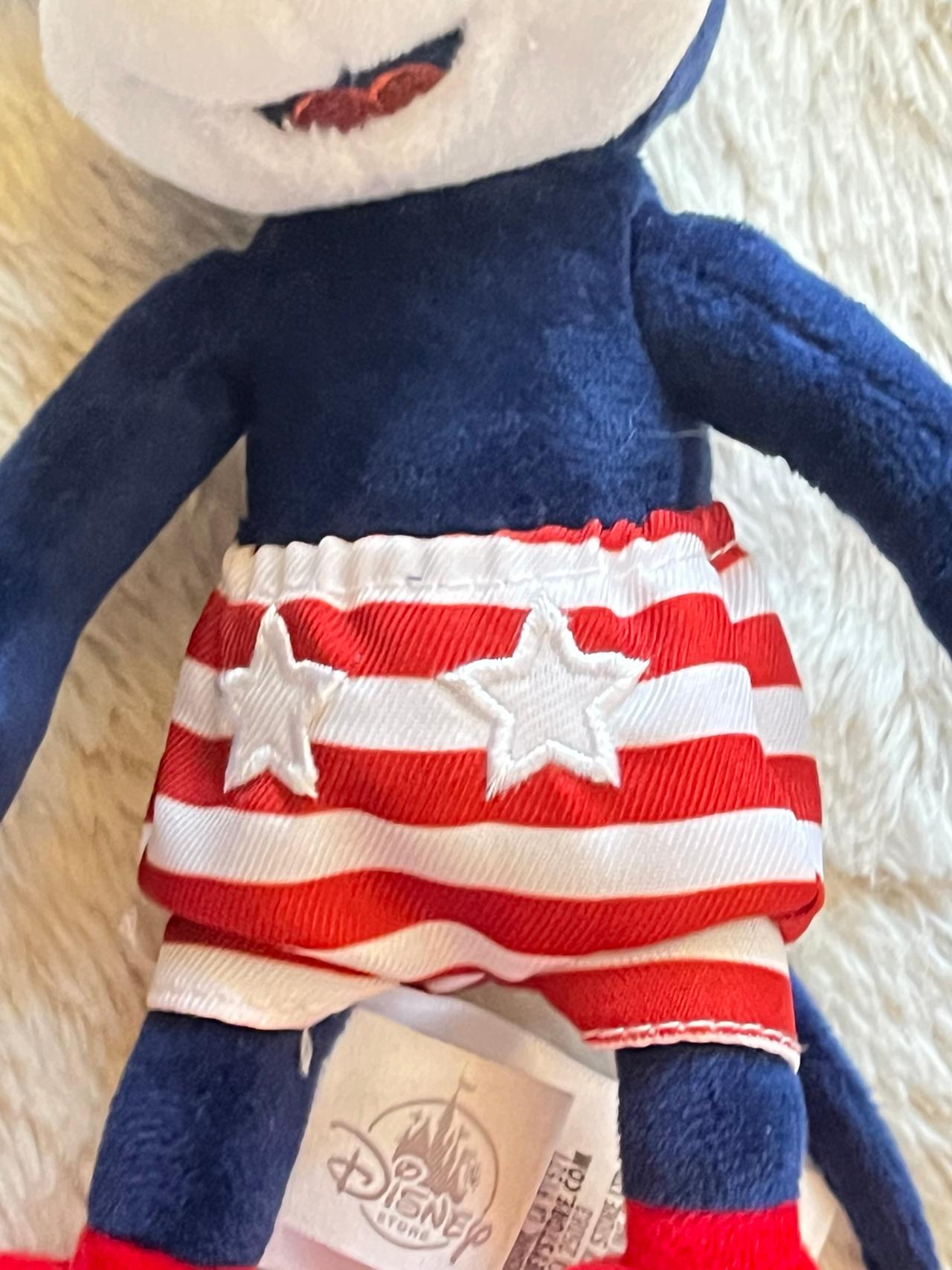 Disney Store Fourth 4th of July Mickey Mouse 5-6” Plush Doll LNWT READ — image 3