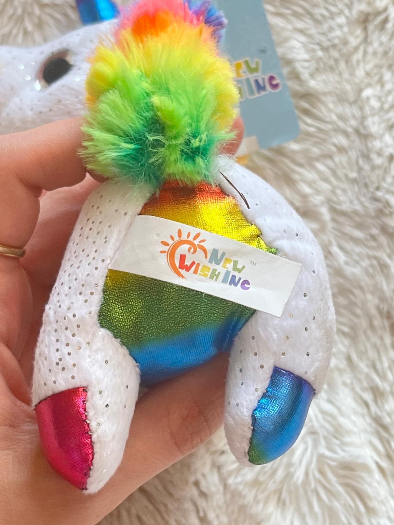 Fun Stuff White and Rainbow Unicorn Plush Slinky LNWT READ — image 11