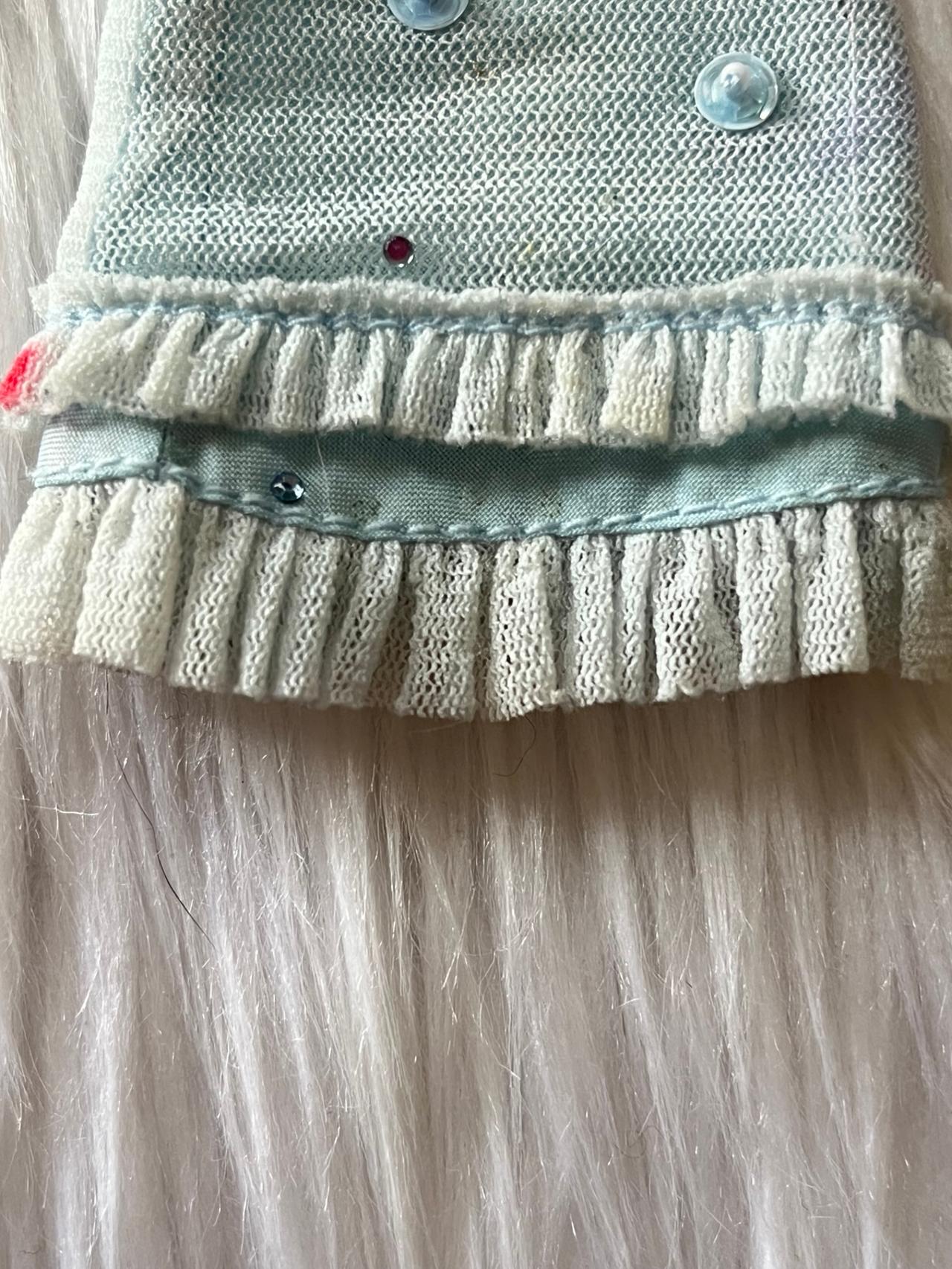 G2G Doll Vintage Blue Sequin Decal Skirt READ — image 2