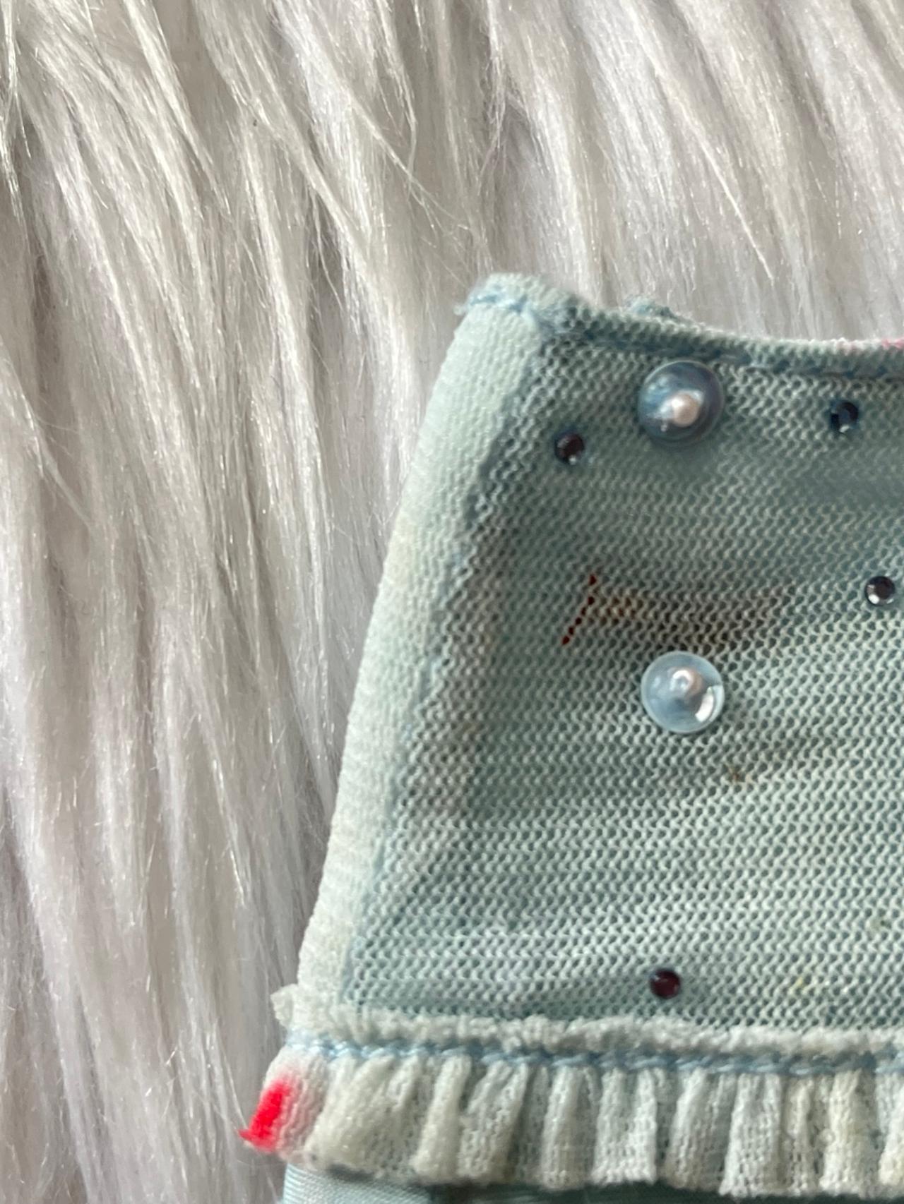 G2G Doll Vintage Blue Sequin Decal Skirt READ — image 3
