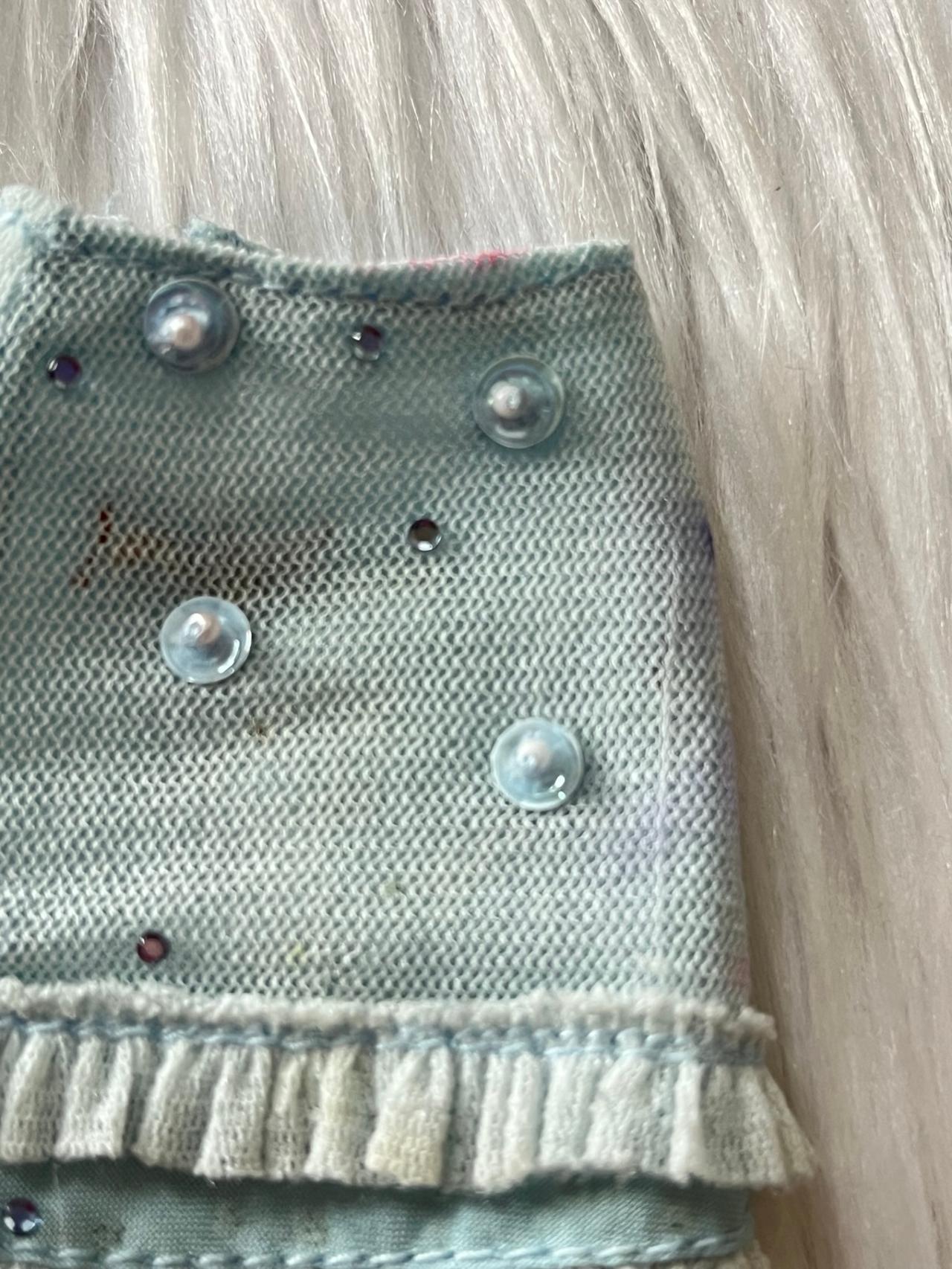 G2G Doll Vintage Blue Sequin Decal Skirt READ — image 4
