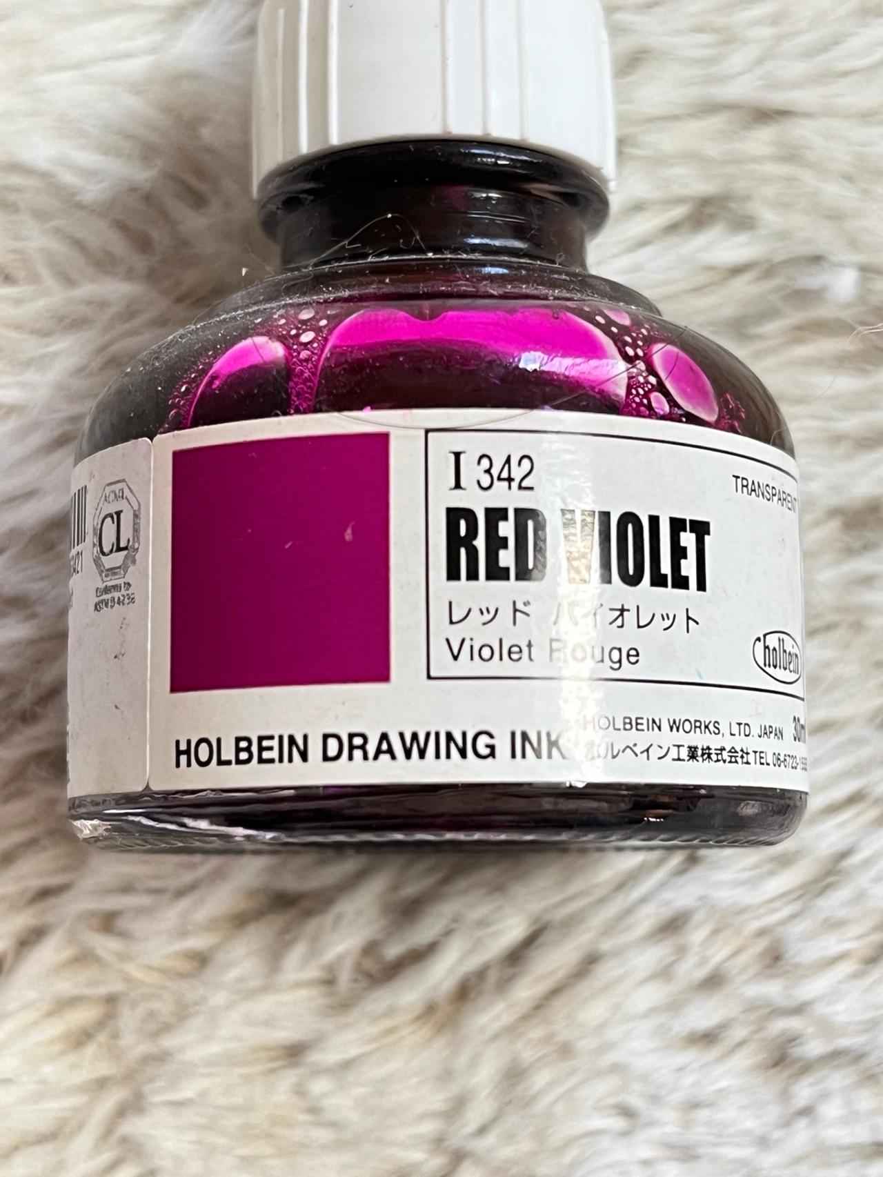 Holbein Japanese Drawing Ink Red Violet (I 342) LIGHTLY USED READ — image 2
