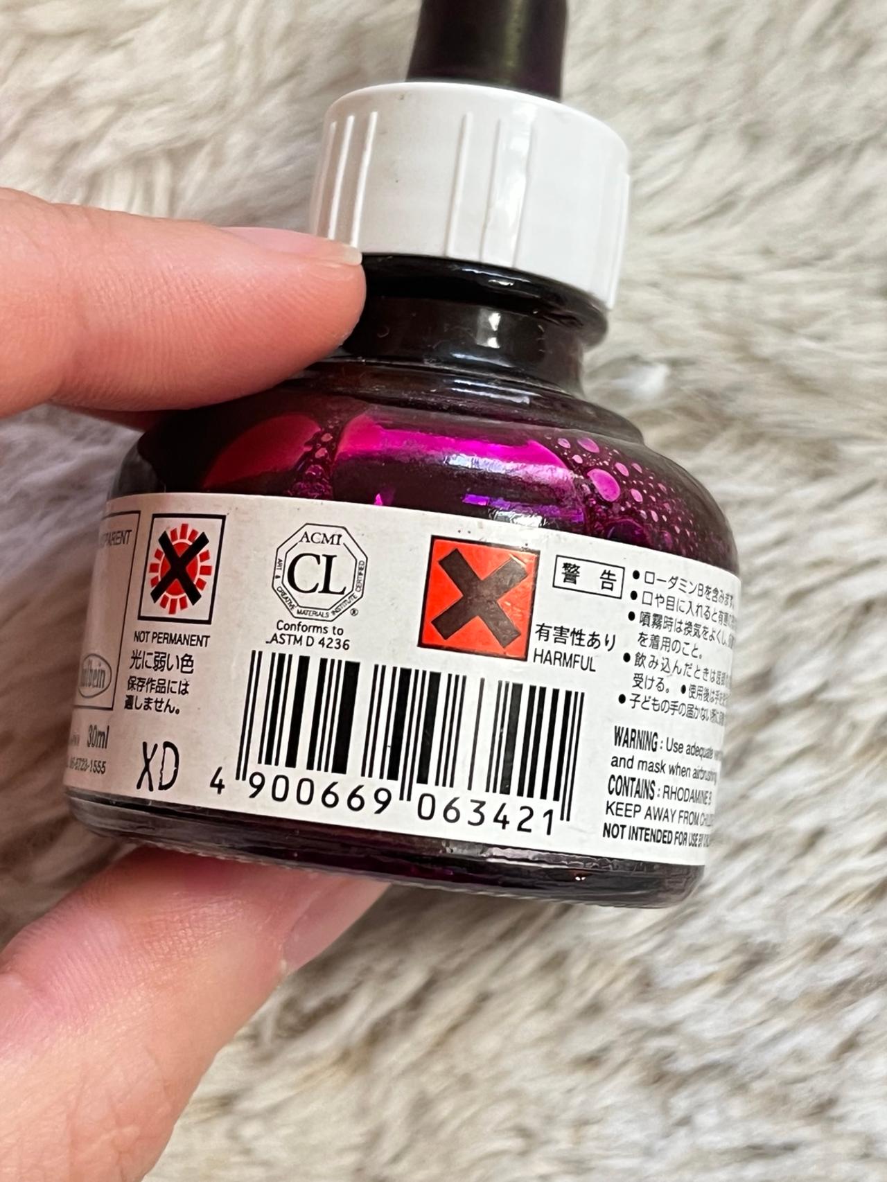 Holbein Japanese Drawing Ink Red Violet (I 342) LIGHTLY USED READ — image 7