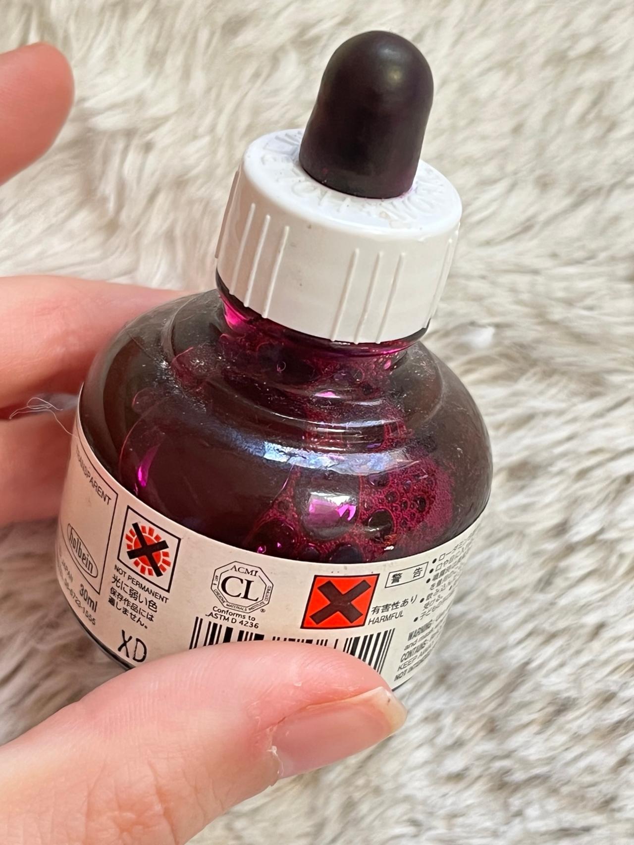 Holbein Japanese Drawing Ink Red Violet (I 342) LIGHTLY USED READ — image 8