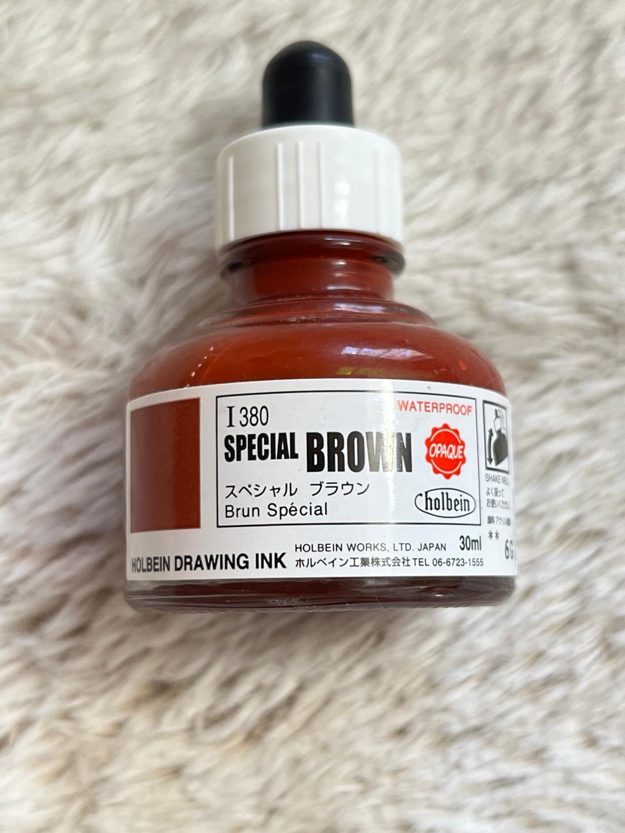 Holbein Japanese Drawing Ink Special Brown (I 380) LIGHTLY USED READ — image 3