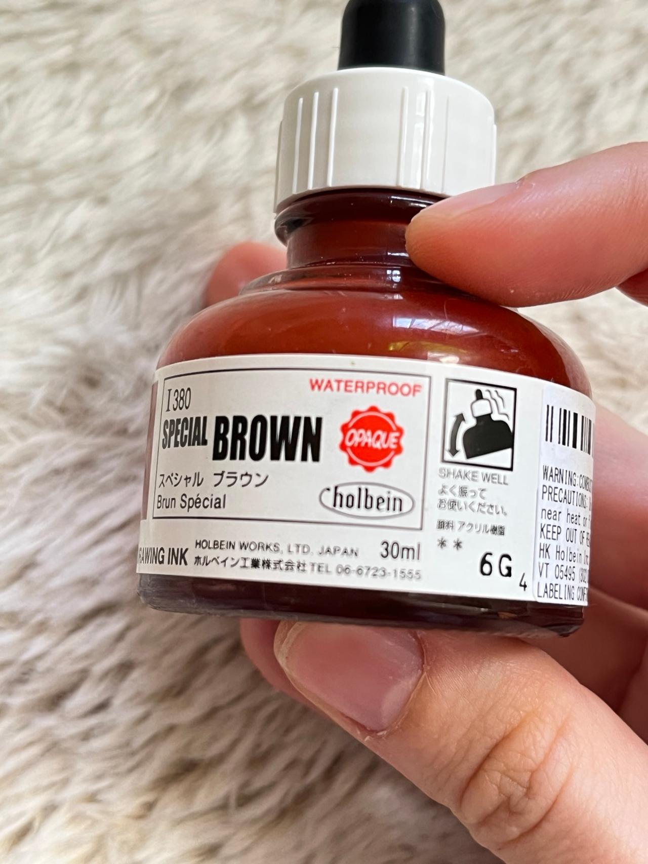 Holbein Japanese Drawing Ink Special Brown (I 380) LIGHTLY USED READ — image 8