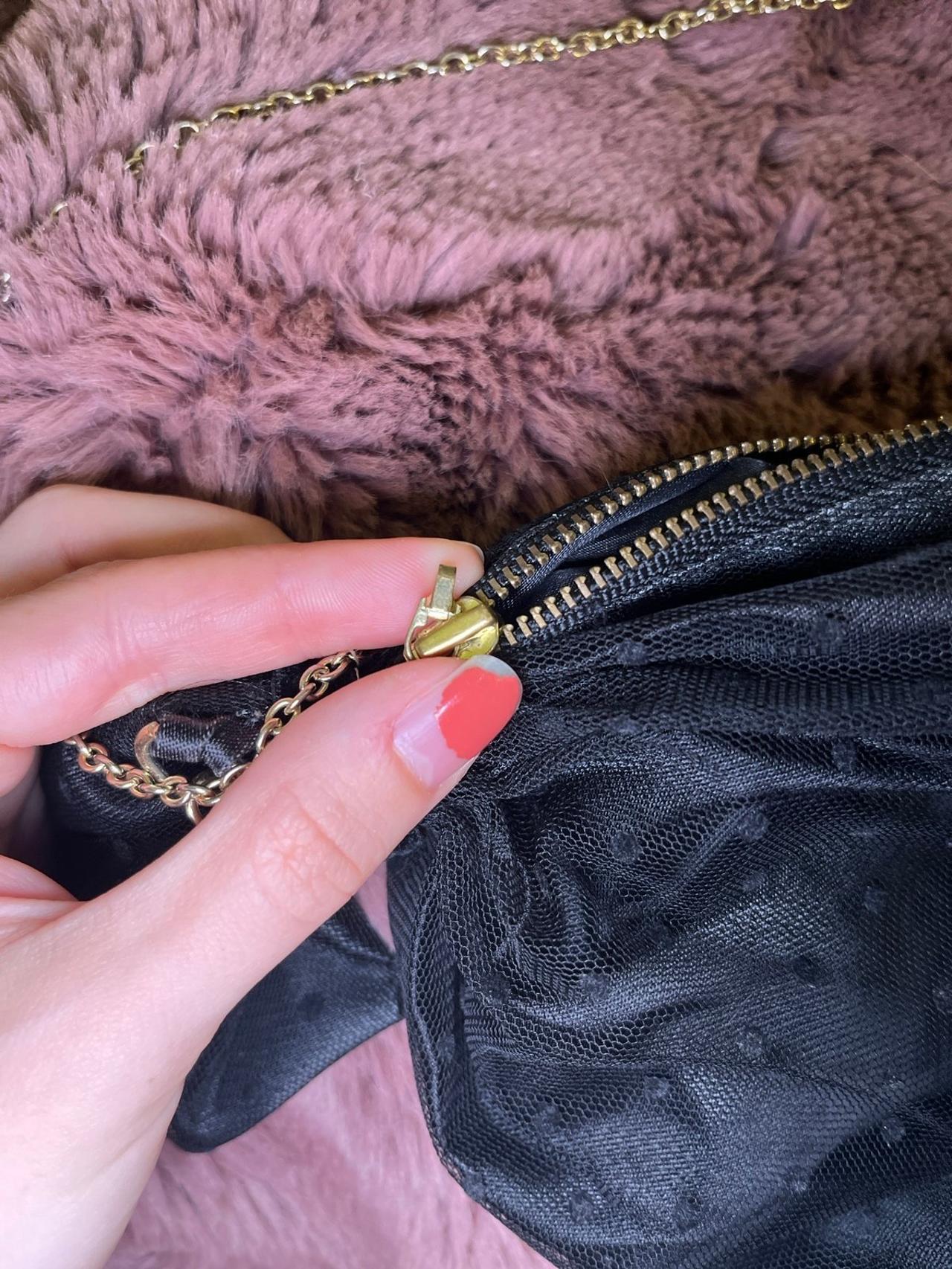 Japan Lodispotto Designer Candy Purse Black Lace broken zipper — image 8