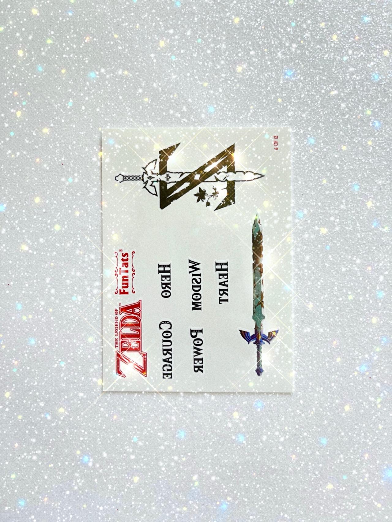 Legend of Zelda 2017 Enterplay Fun Tats 6 of 12 GOOD-NM READ