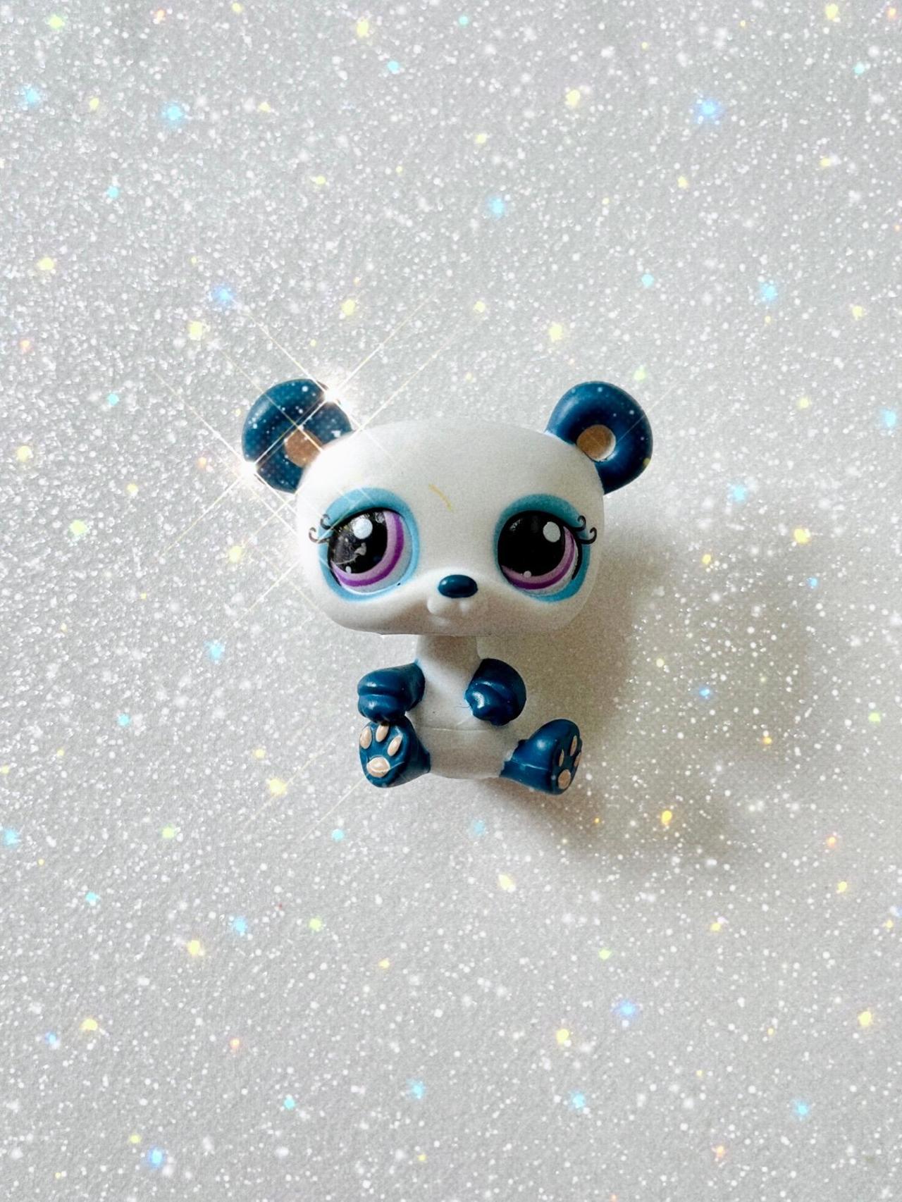 Littlest Pet Shop LPS Blue Panda #1021 2005+ READ