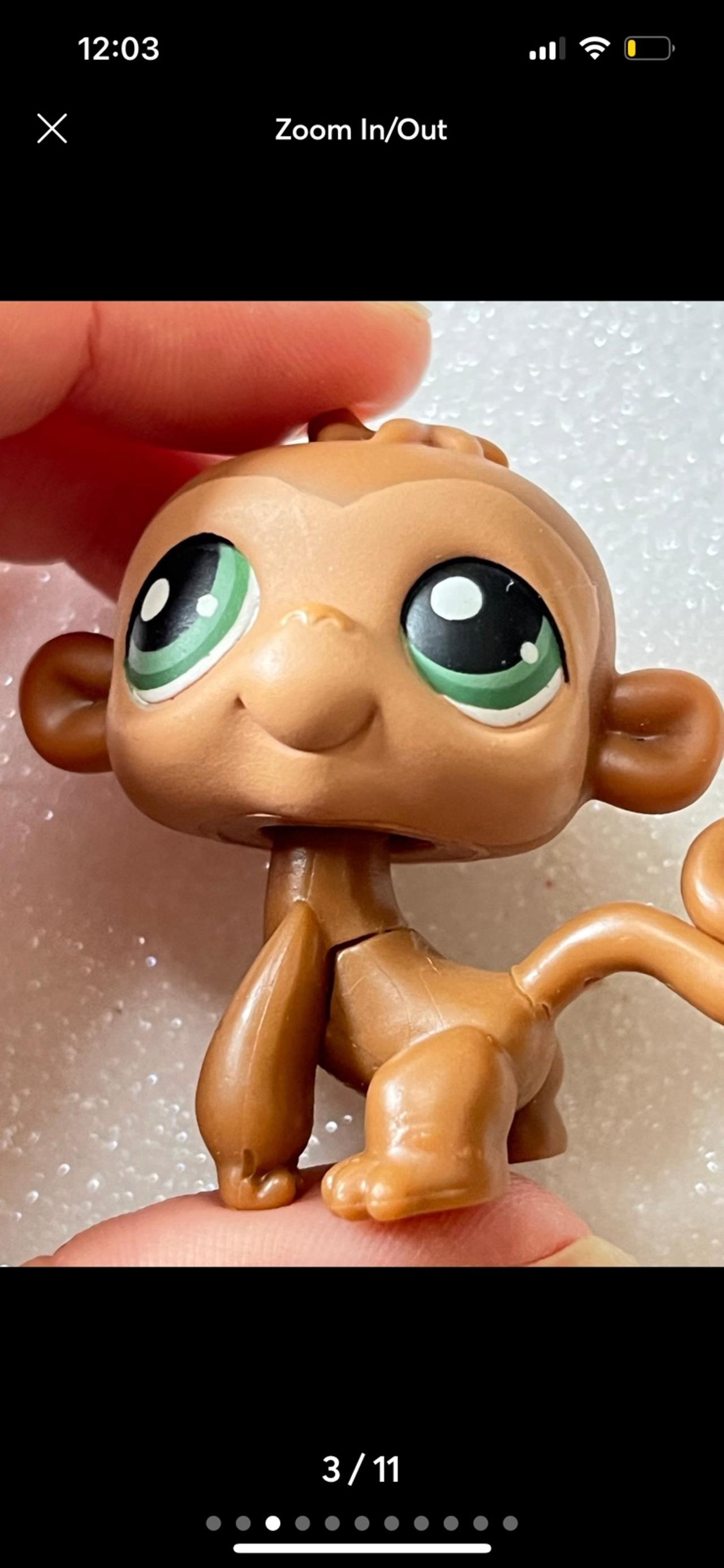 Littlest Pet Shop LPS Brown Monkey #56 2004-2005 READ — image 3