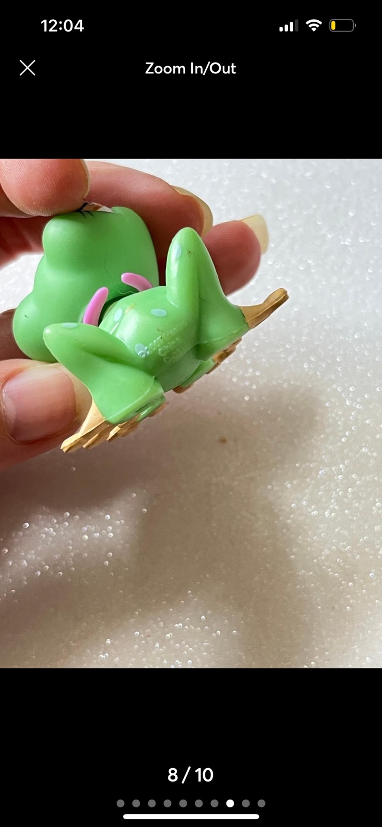 Littlest Pet Shop LPS Green Frog with Pink Tie #1020 2005+ READ — image 8