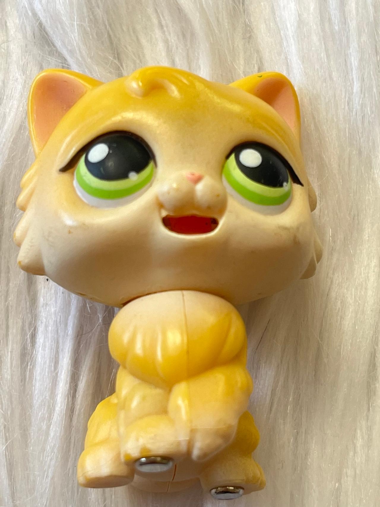 Littlest Pet Shop LPS Magnetic Yellow Cat #207 2004-2005 READ — image 2