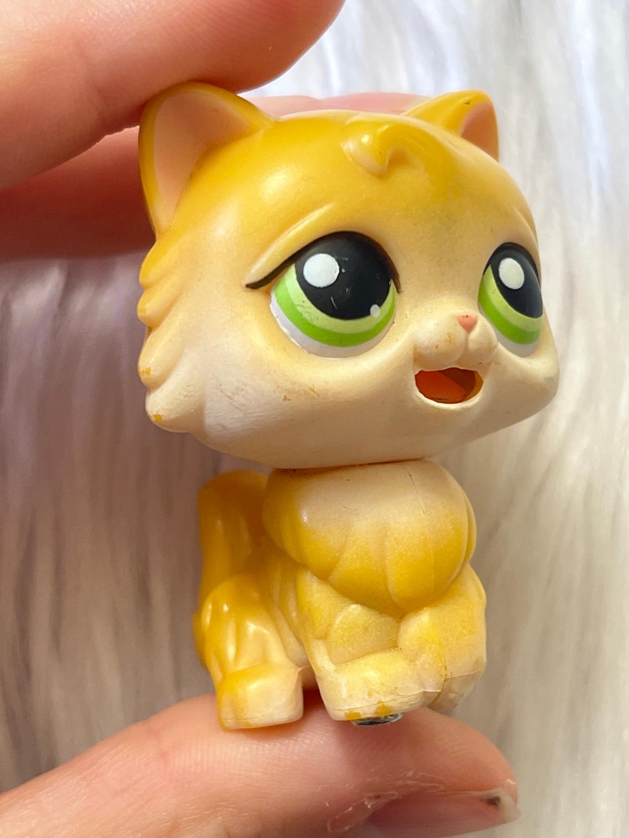 Littlest Pet Shop LPS Magnetic Yellow Cat #207 2004-2005 READ — image 3
