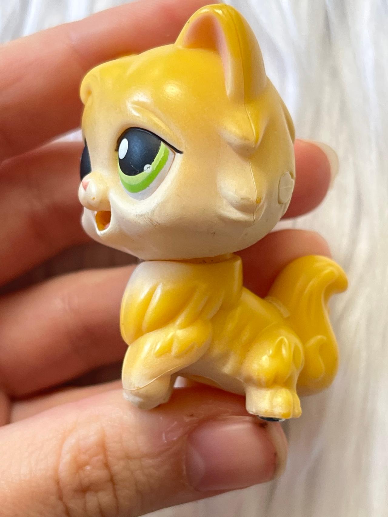 Littlest Pet Shop LPS Magnetic Yellow Cat #207 2004-2005 READ — image 4
