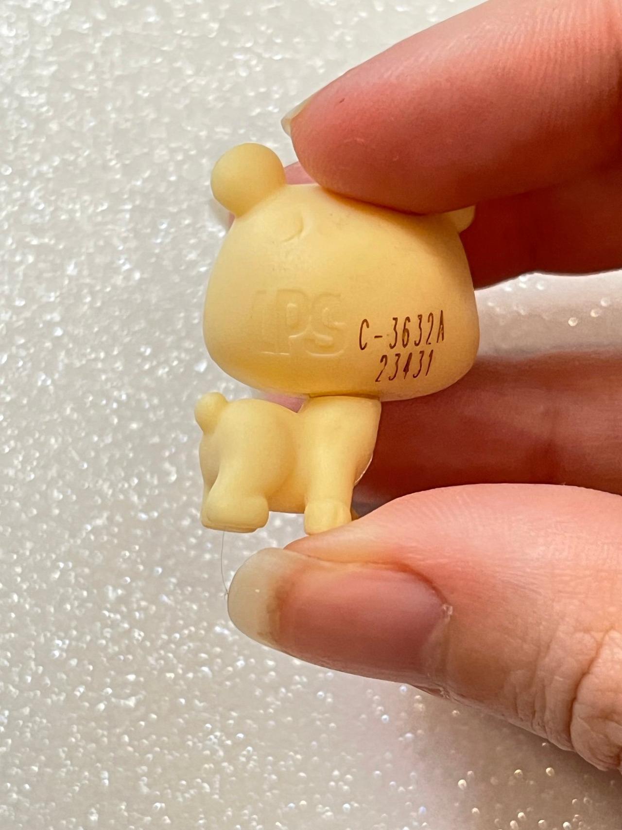 Littlest Pet Shop LPS MINI Yellow Bear 1-2” Figure 2018 READ — image 4