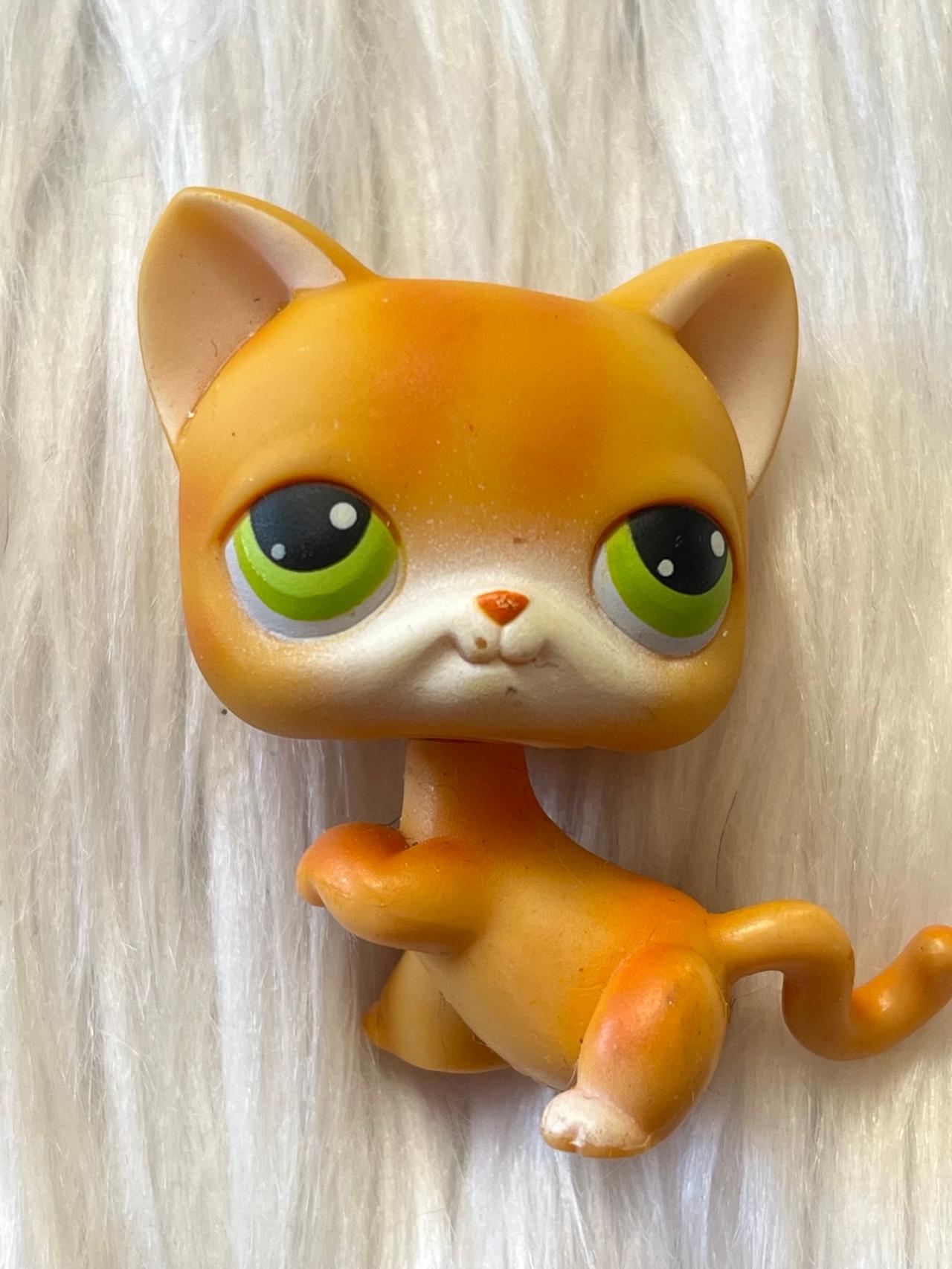 Littlest Pet Shop LPS Orange Striped Tabby Cat #11 2004-2005 READ — image 2