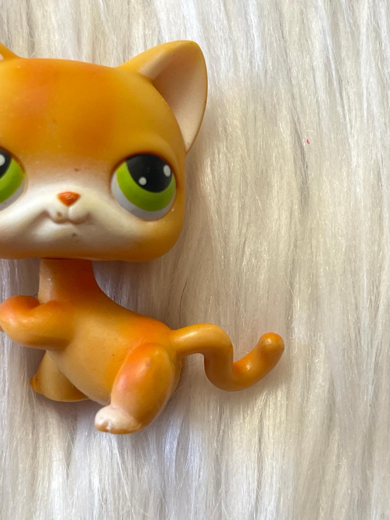Littlest Pet Shop LPS Orange Striped Tabby Cat #11 2004-2005 READ — image 3