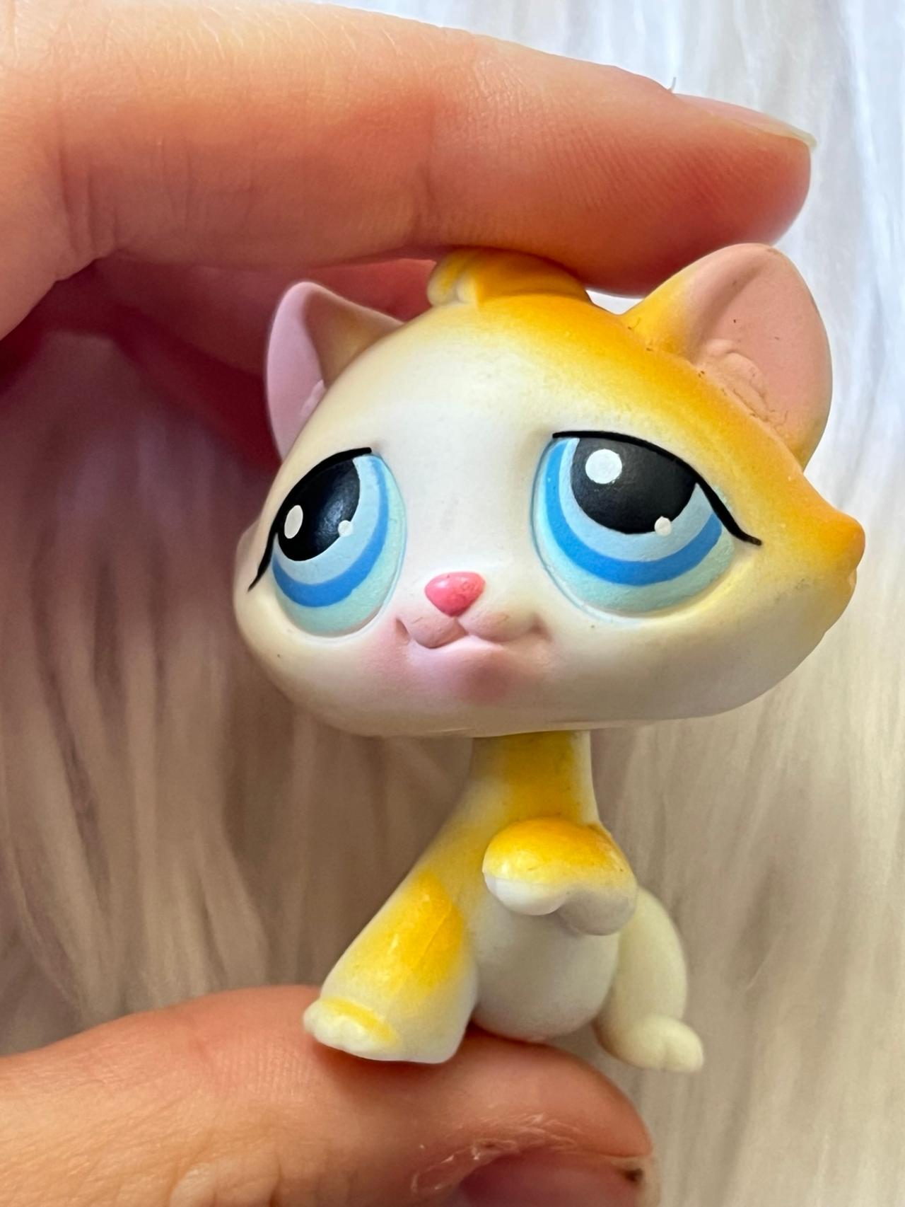 Littlest Pet Shop LPS Orange White Cat #52 2004-2005 READ — image 3