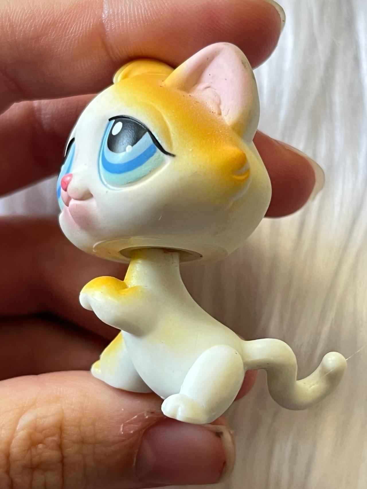 Littlest Pet Shop LPS Orange White Cat #52 2004-2005 READ — image 4