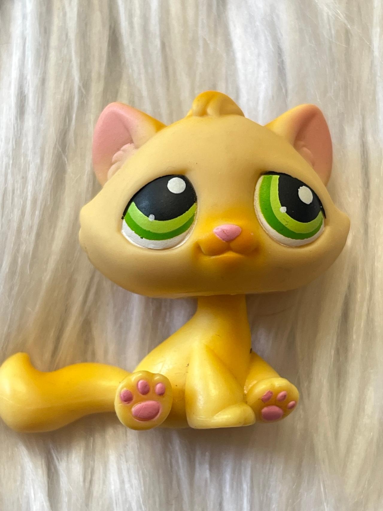 Littlest Pet Shop LPS Yellow Cat #94 2004-2005 READ — image 2