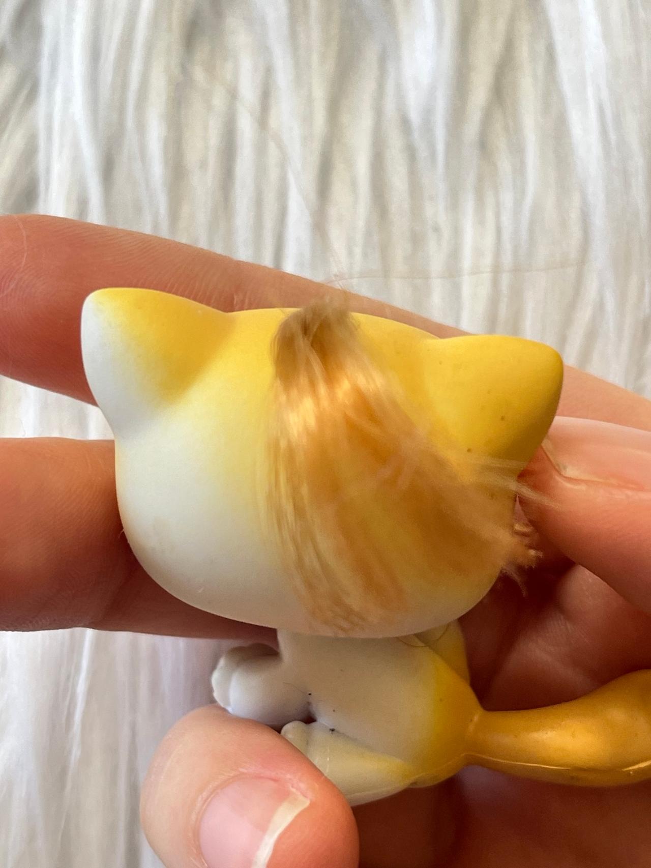 Littlest Pet Shop LPS Yellow White Cat #42 2004-2005 READ — image 8