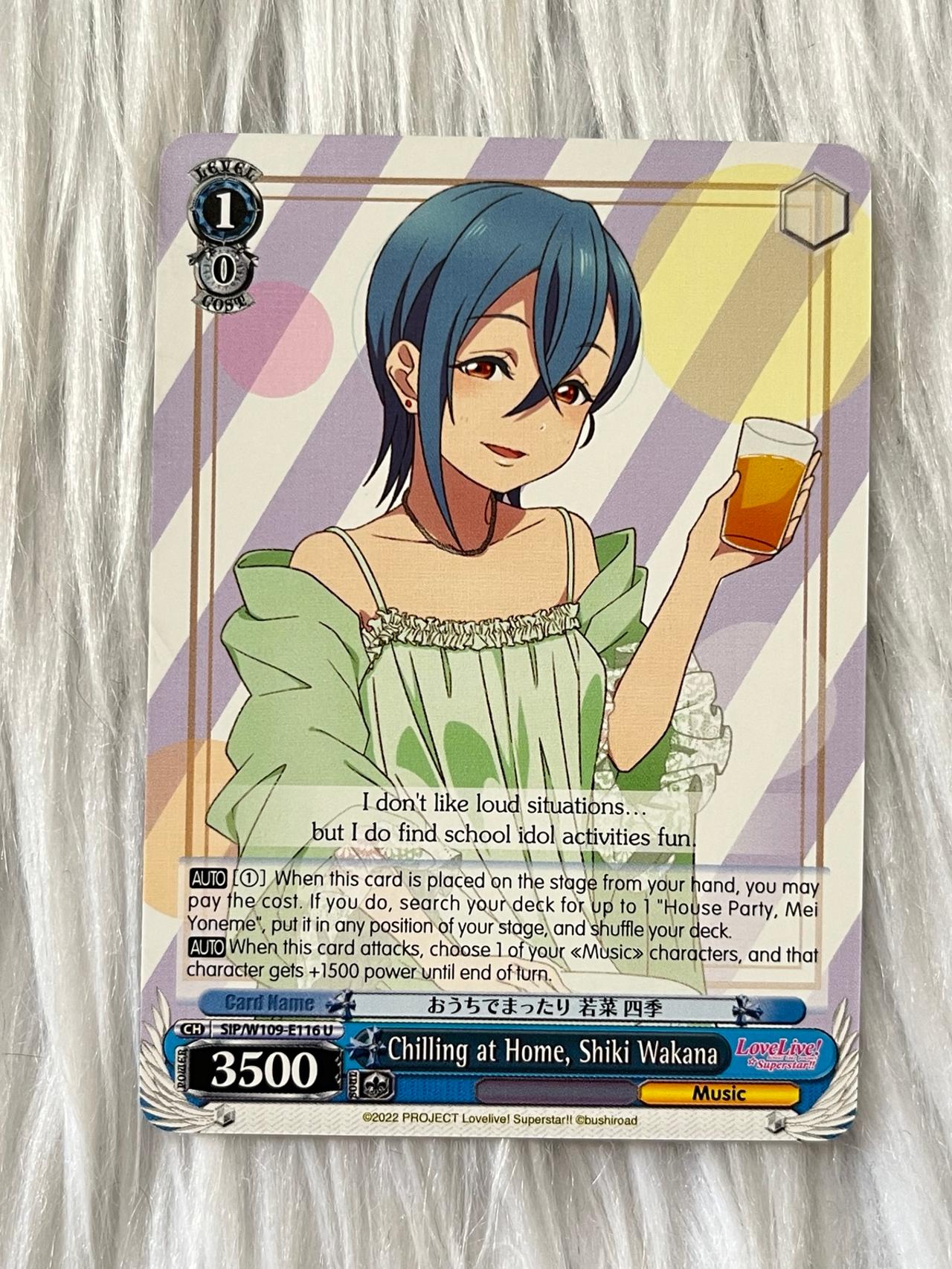 Love Live School Idol Project WEISS TCG Chilling At Home, Shiki W109-E116 U ENG — image 11